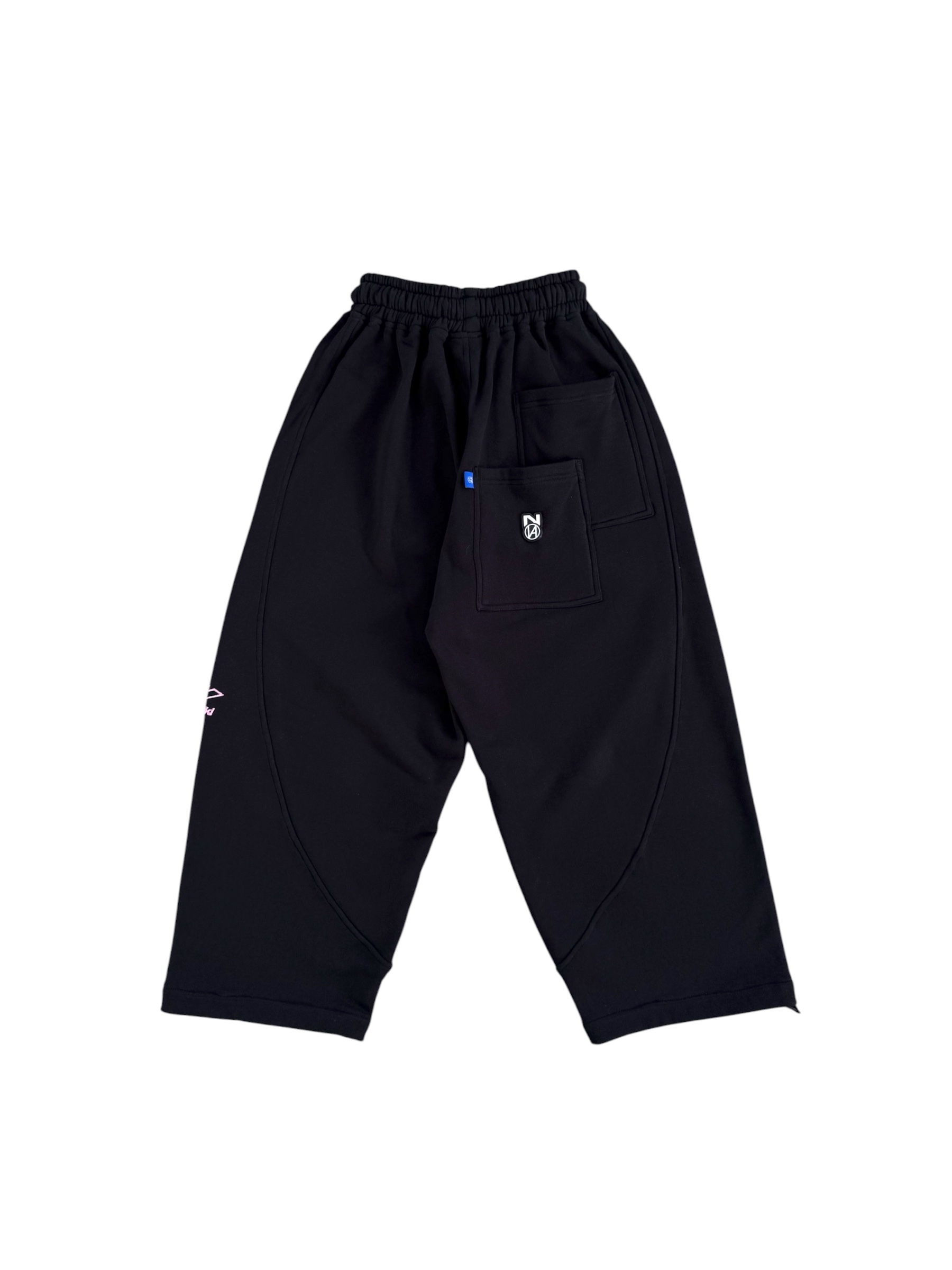 N LOGO BAGGY WIDE SWEATPANT  BLACK 5