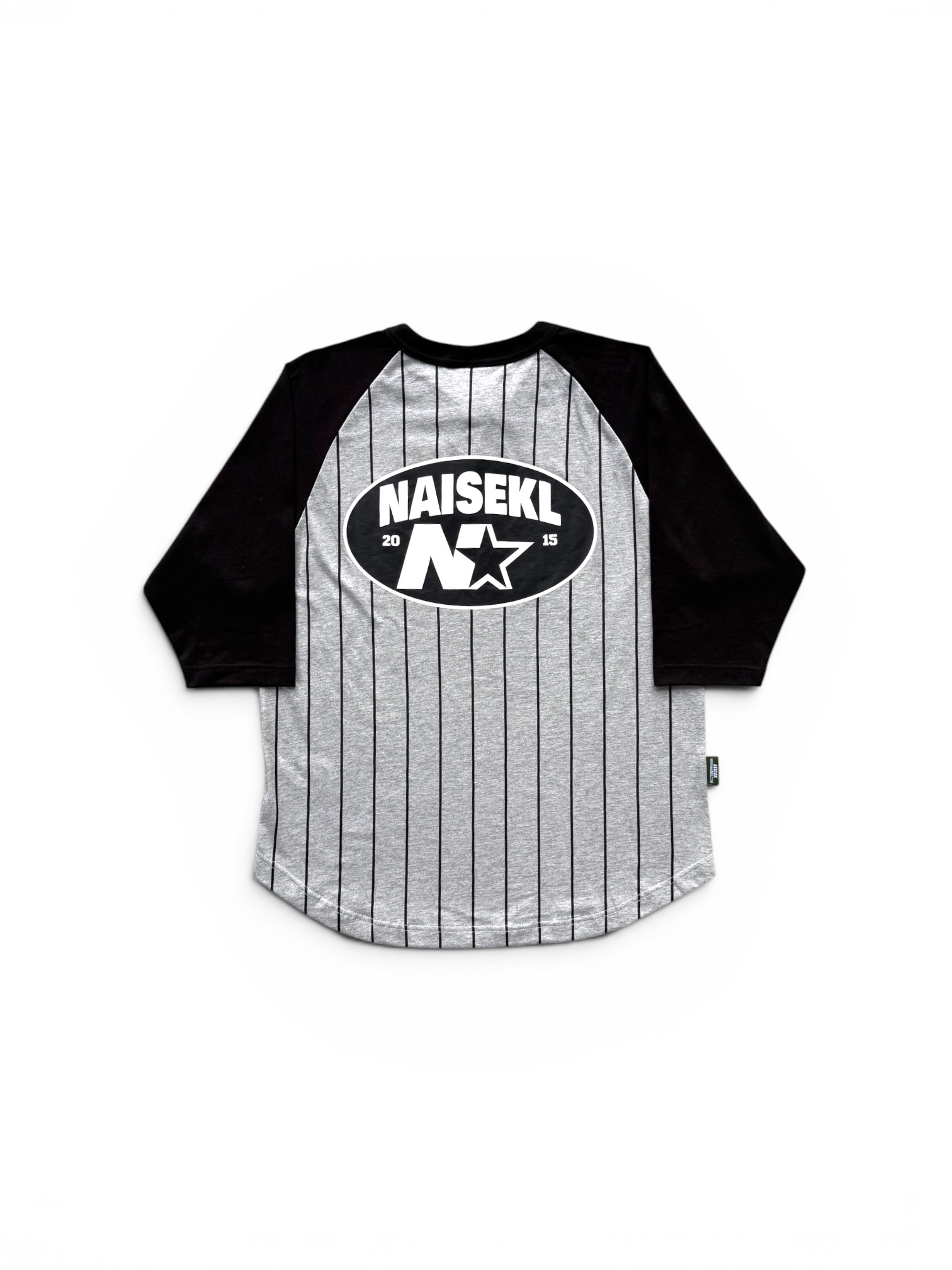 STAR N RAGLAN BLACK GREY 2