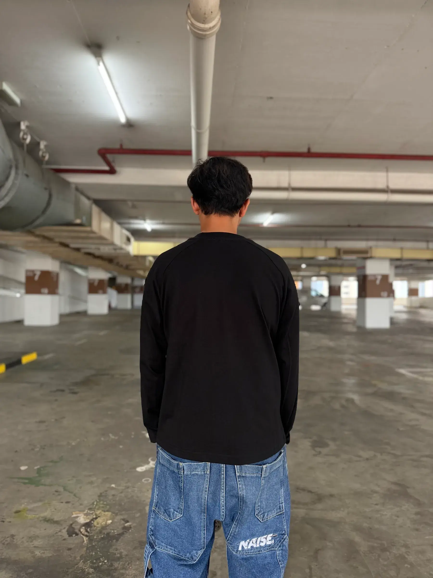 BASIC RAGLAN LONGSLEEVE BLACK 3