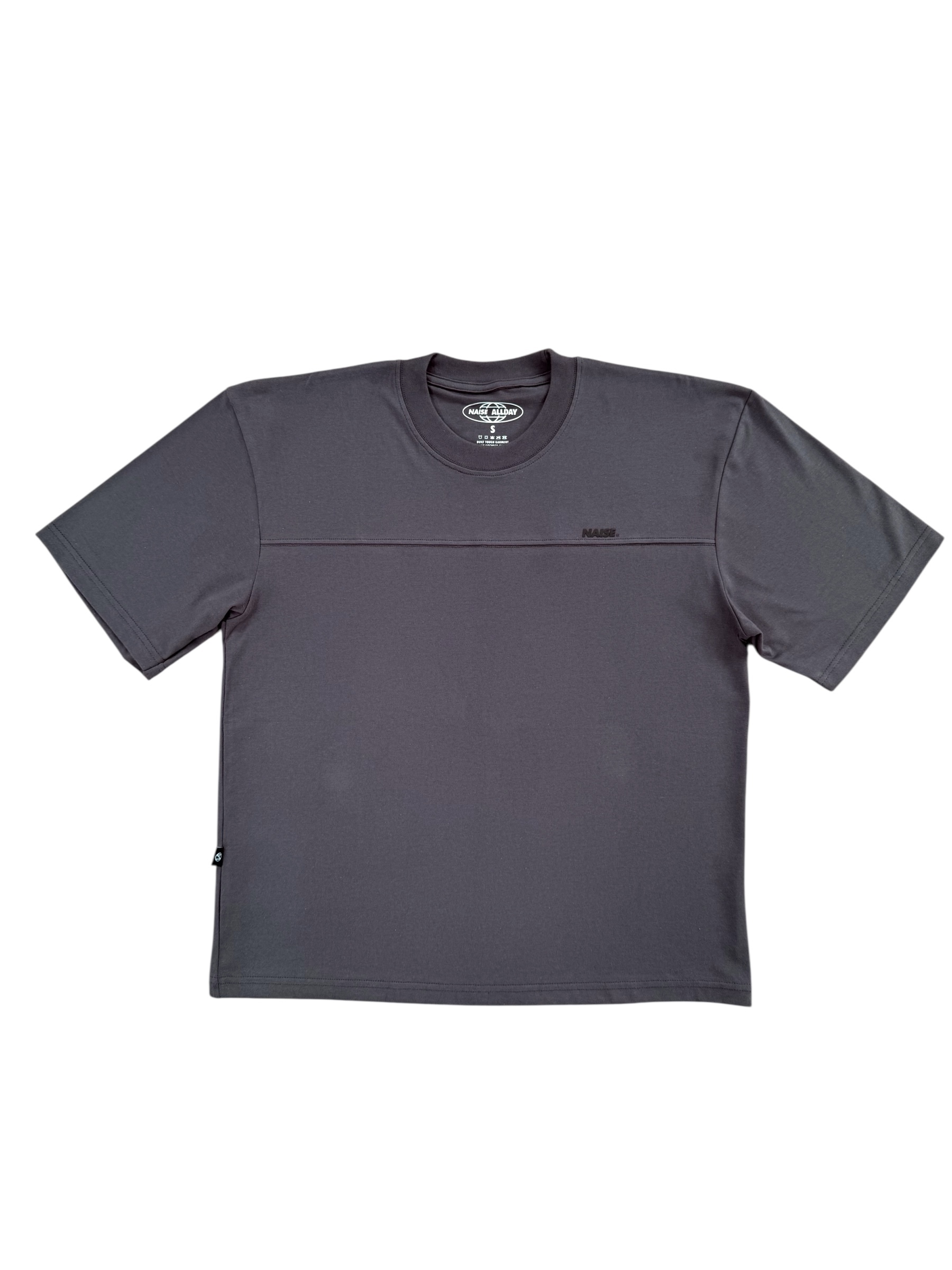 DARK GREY BASIC BOXY TSHIRT 1