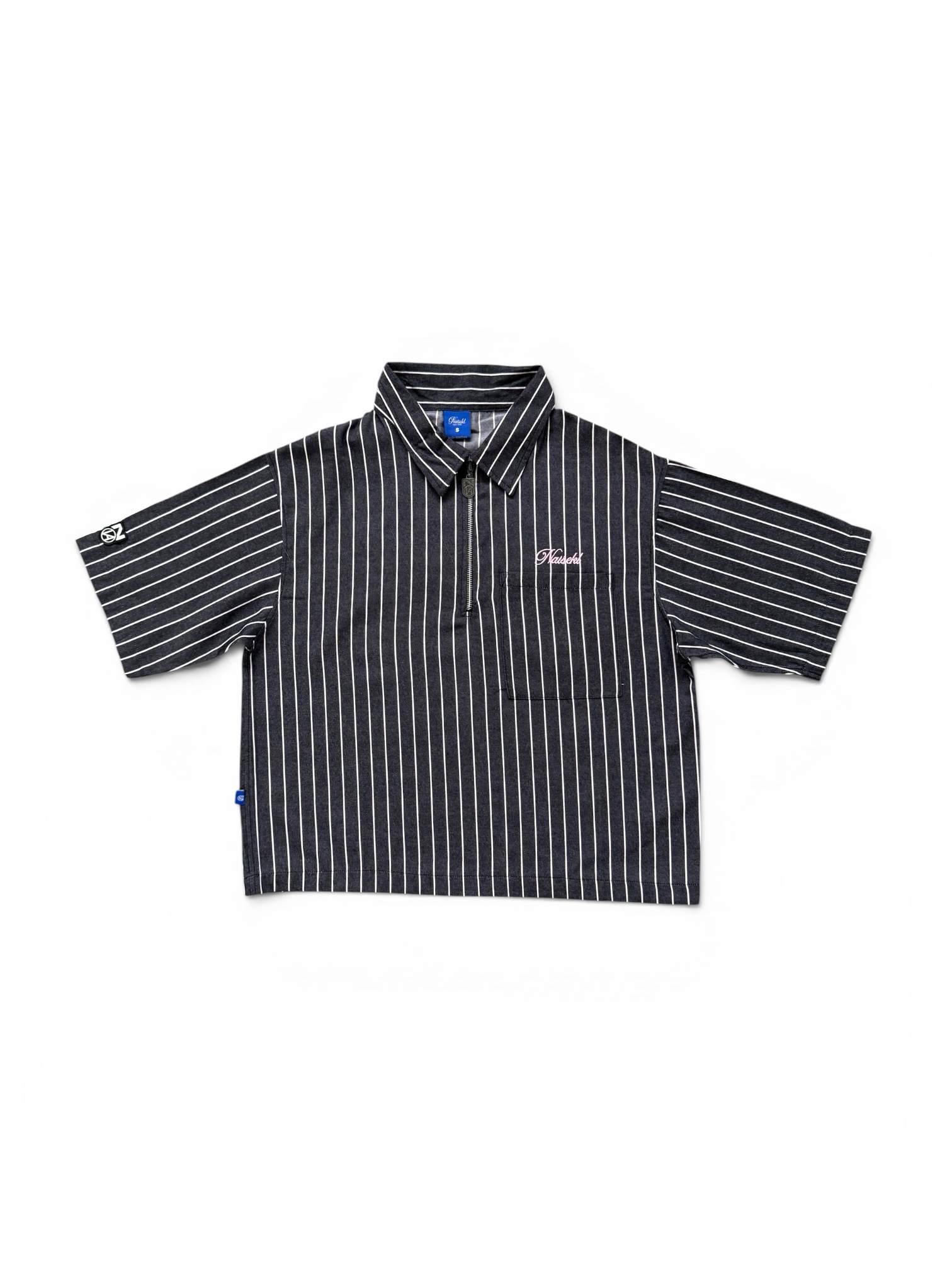 HALF ZIP WORKSHIRT BLACK 1