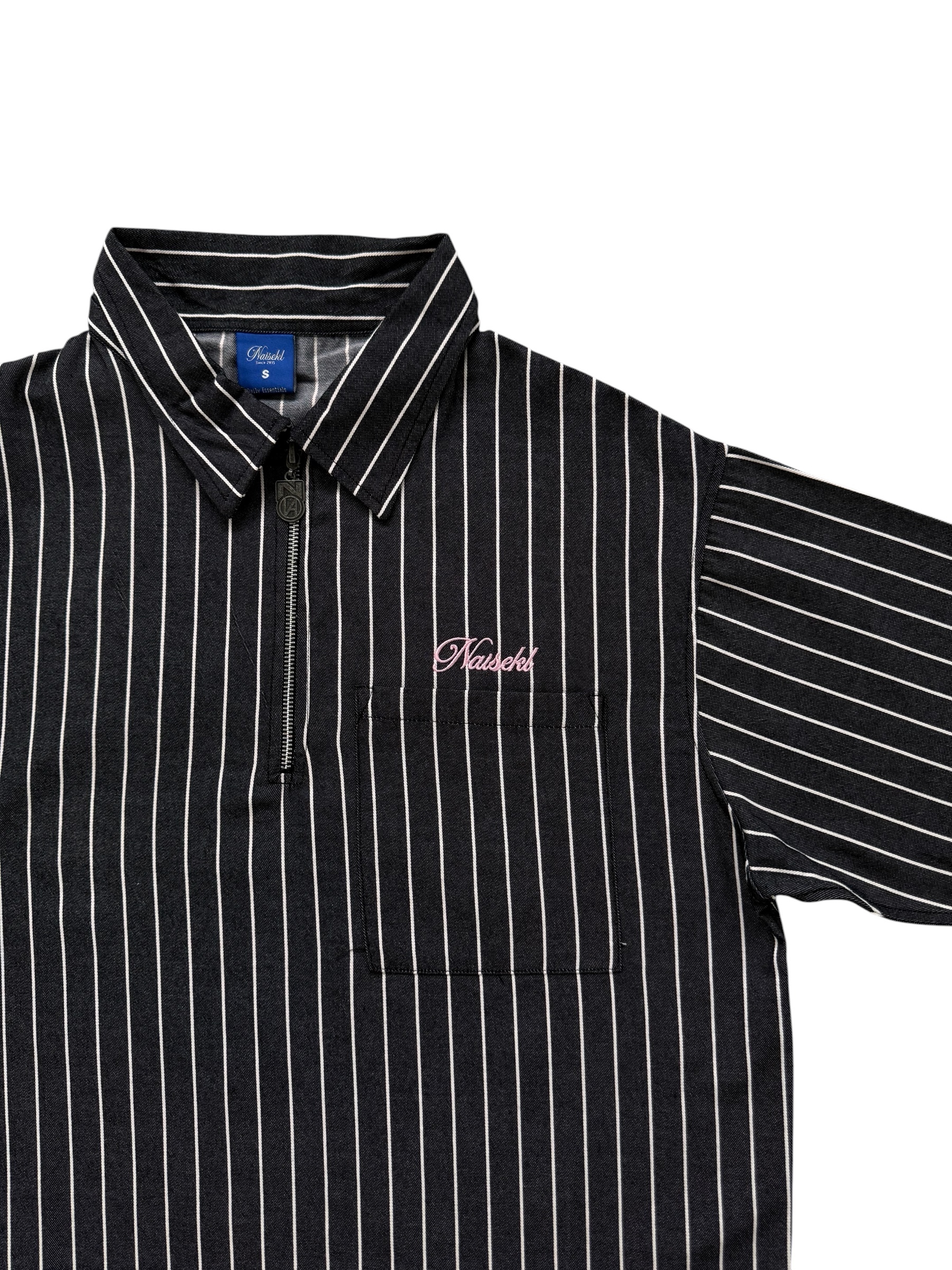 HALF ZIP WORKSHIRT BLACK 2