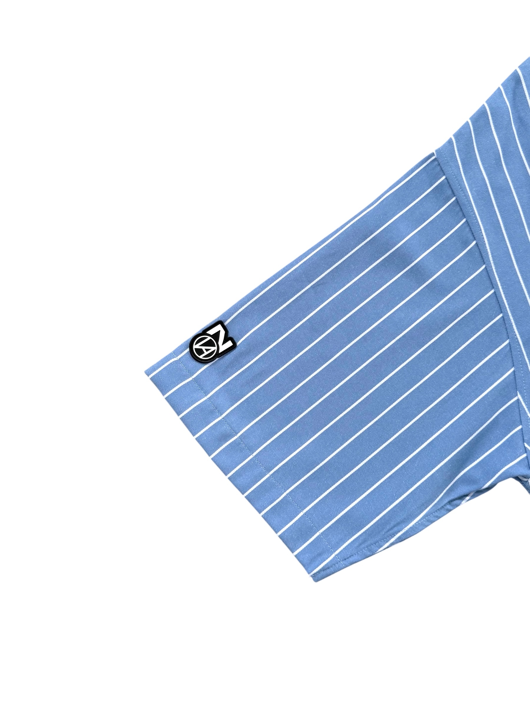 NAISEKL SCRIPT HALFZIP STRIPE SHIRT BLUE 4