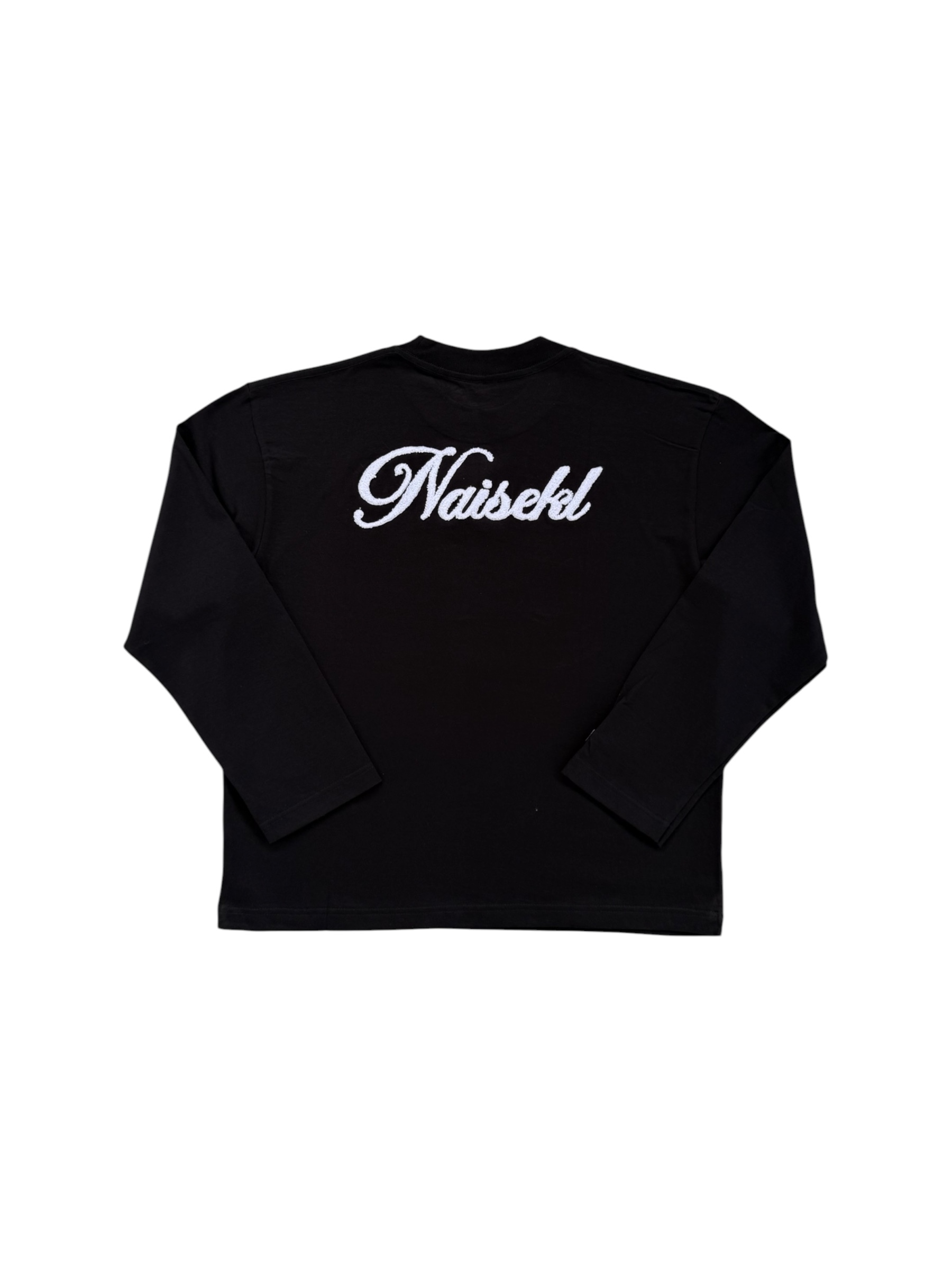 NAISEKL SCRIPT TSHIRT LONGSLEEVE BLACK 2