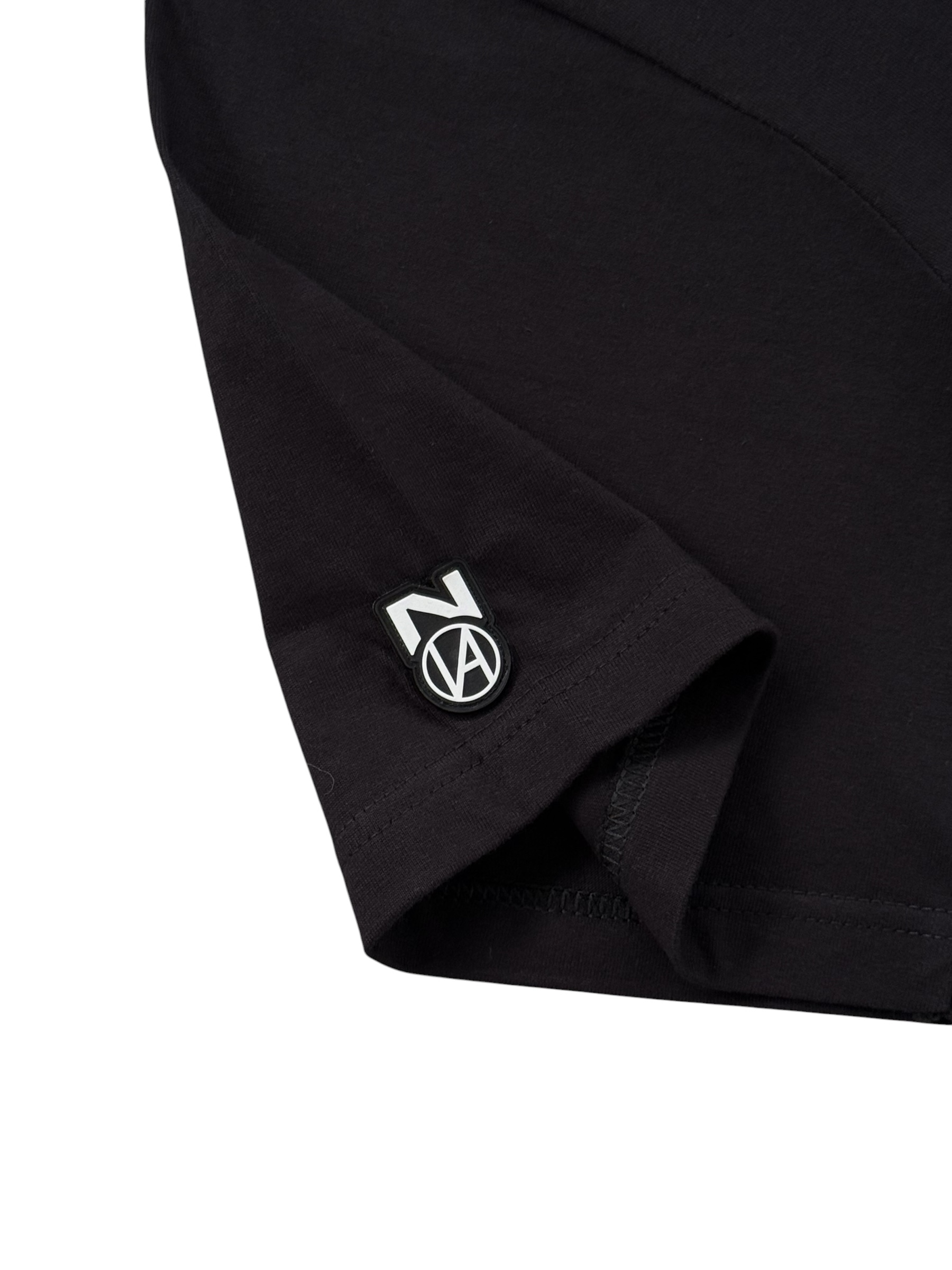 NAISEKL SCRIPT TSHIRT SHORT BLACK 3