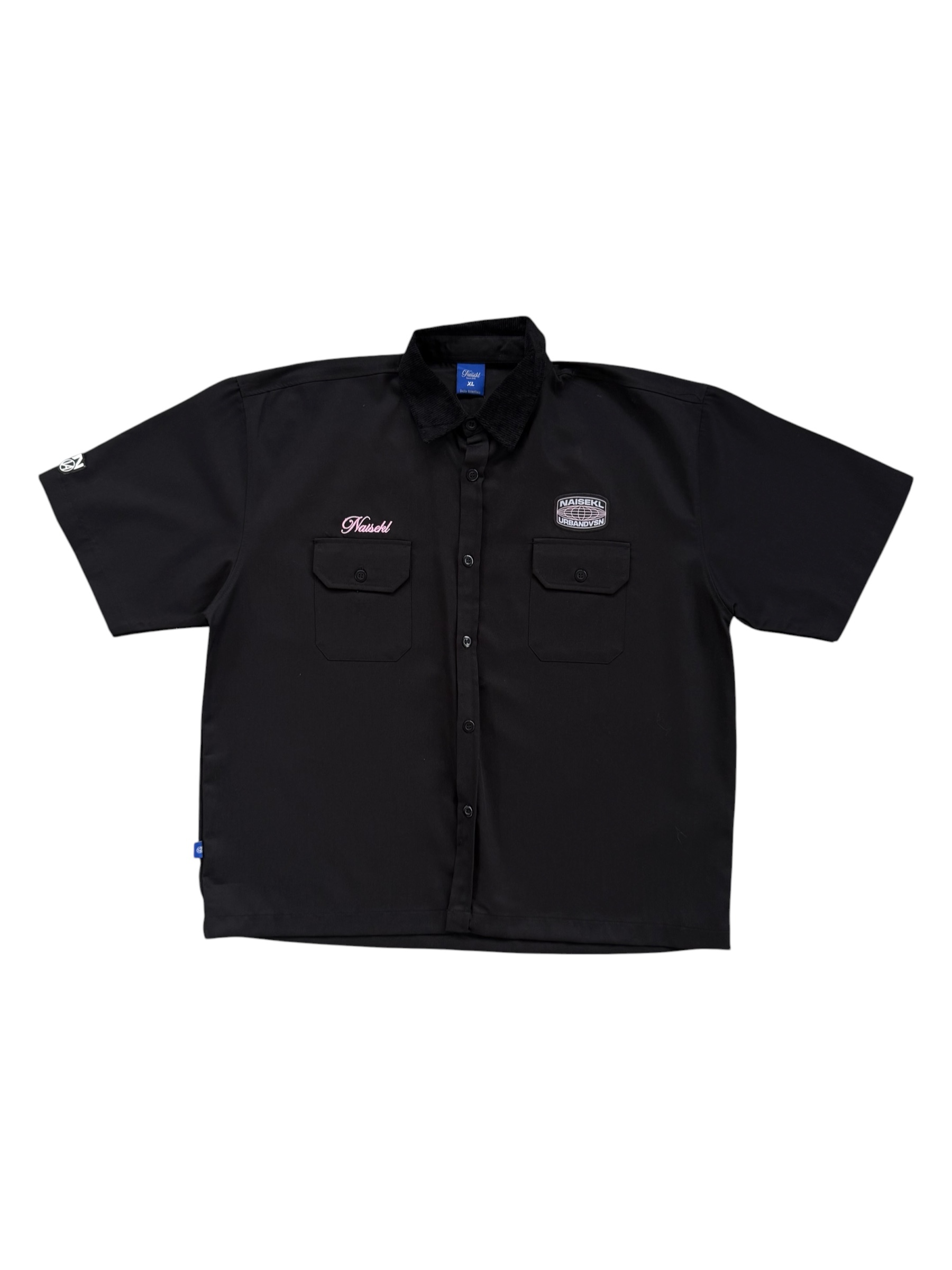 NAISEKL SCRIPT WORKSHIRT BLACK PINK 1