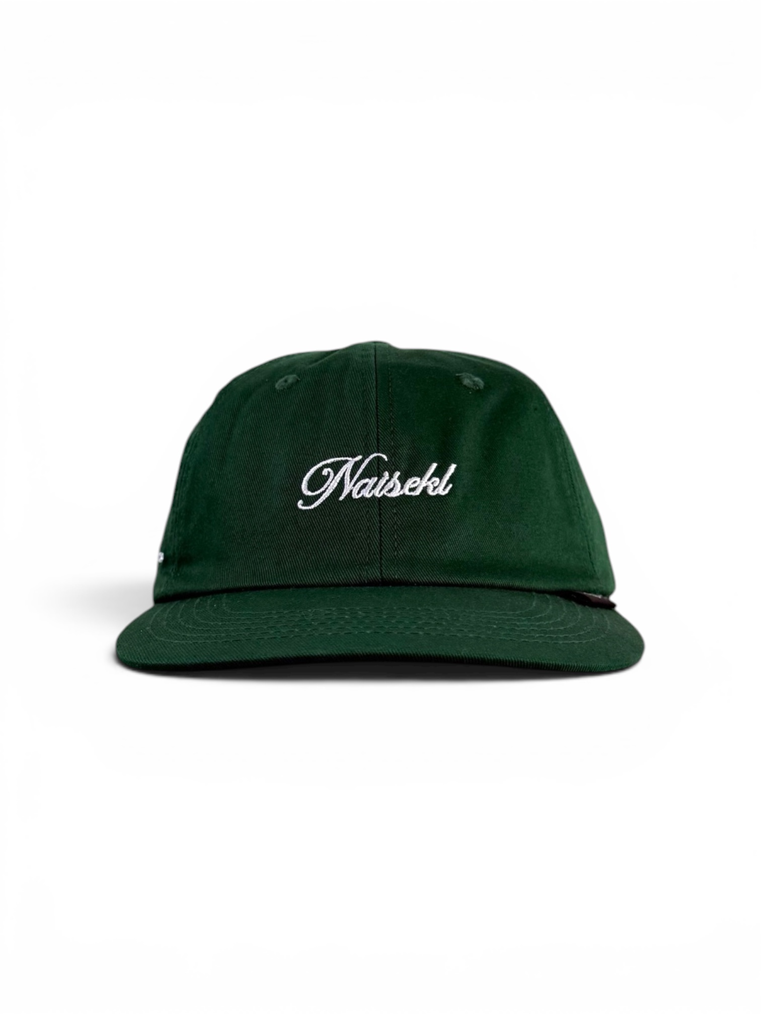 SCRIPT 6 PANEL DAD HAT FOREST GREEN 1