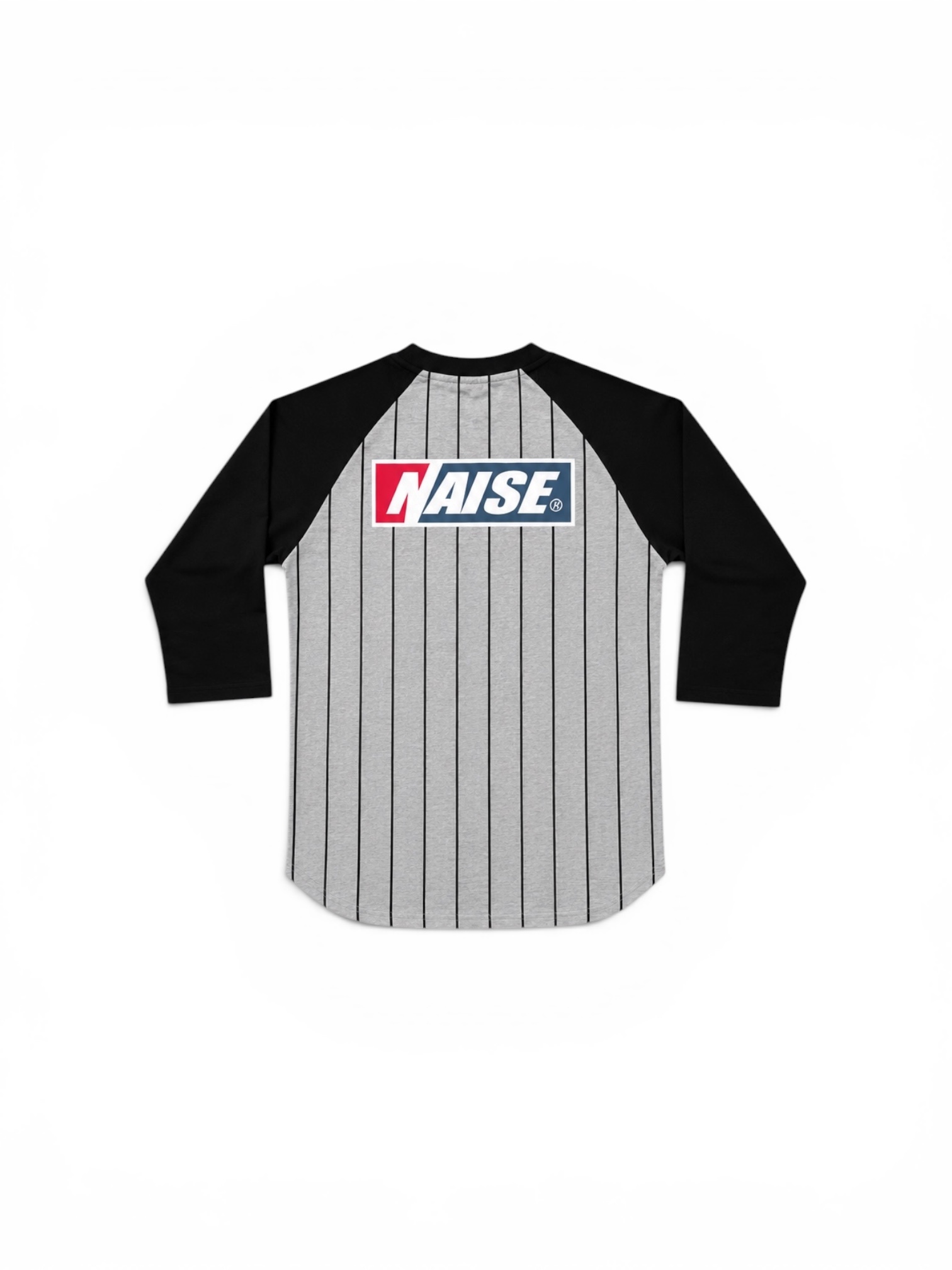 UNION HENLEY RAGLAN GREY STRIPE 2