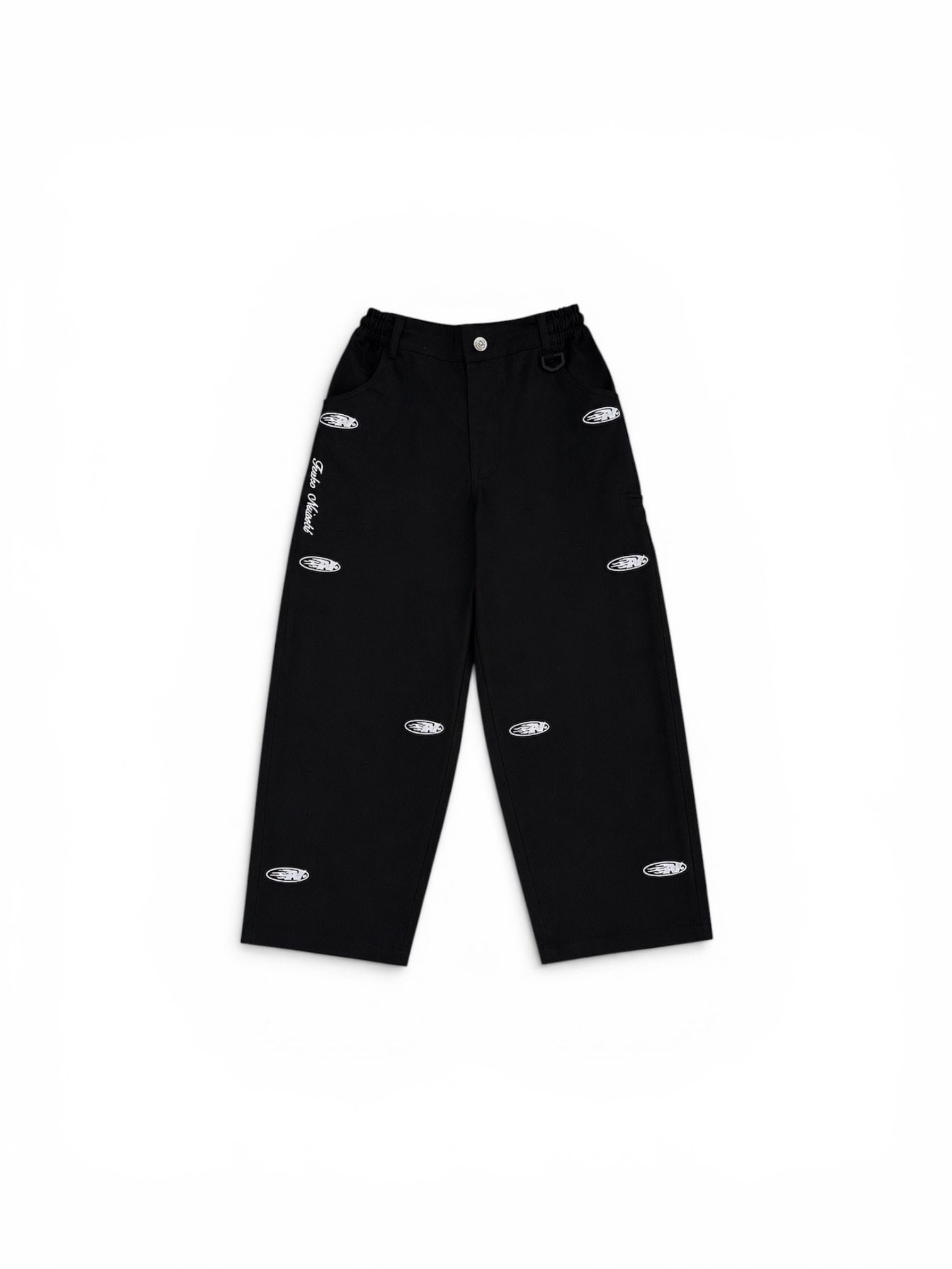 N FLAME BAGGY PANTS BLACK 1