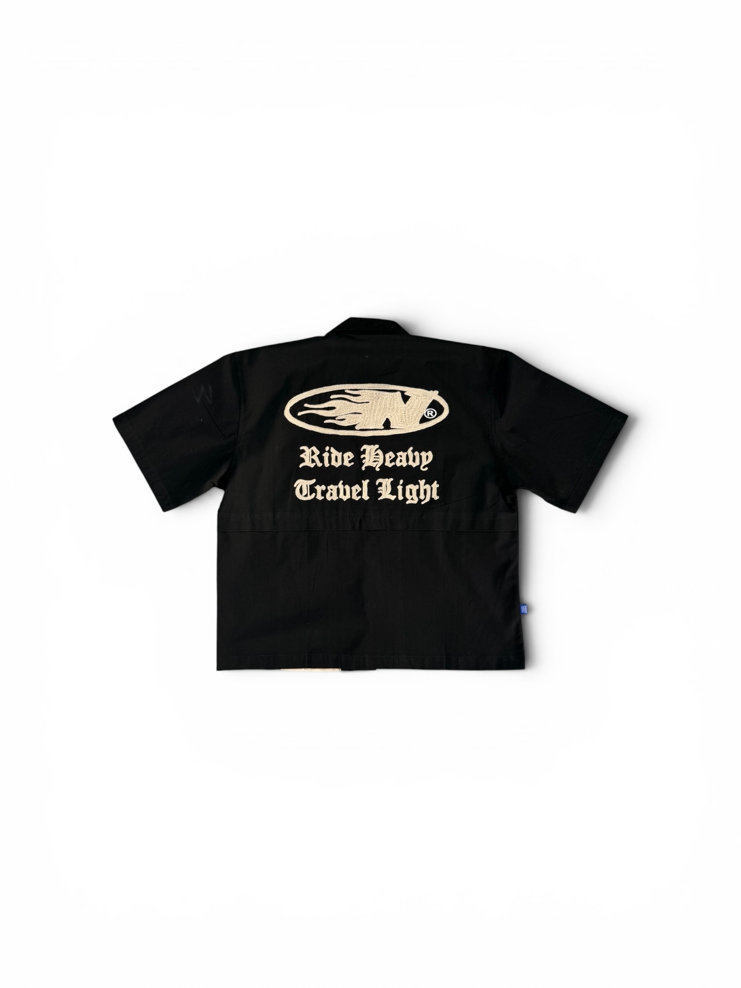 SHIRT BLACK AND CREAM 2