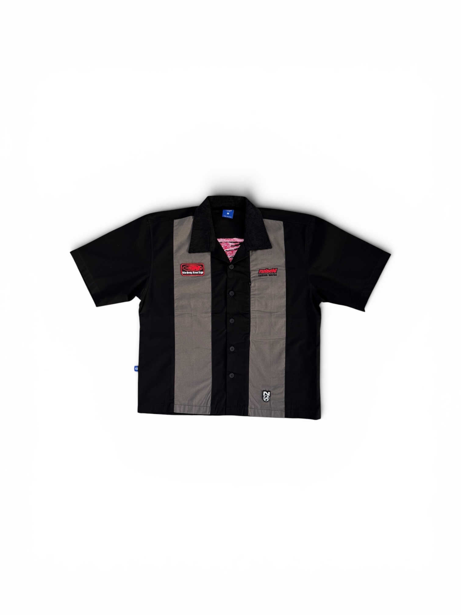 SHIRT BLACK DARK GREY AND RED 1
