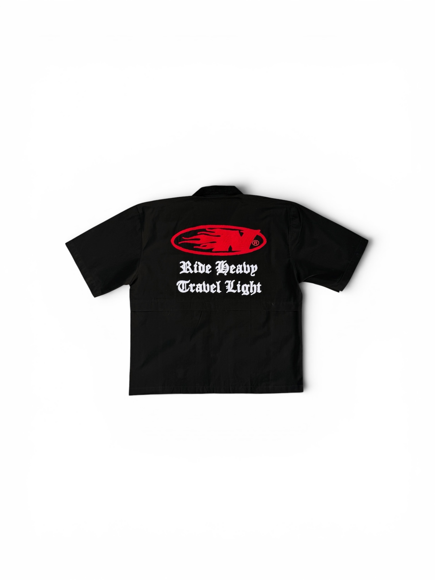 SHIRT BLACK DARK GREY AND RED 2