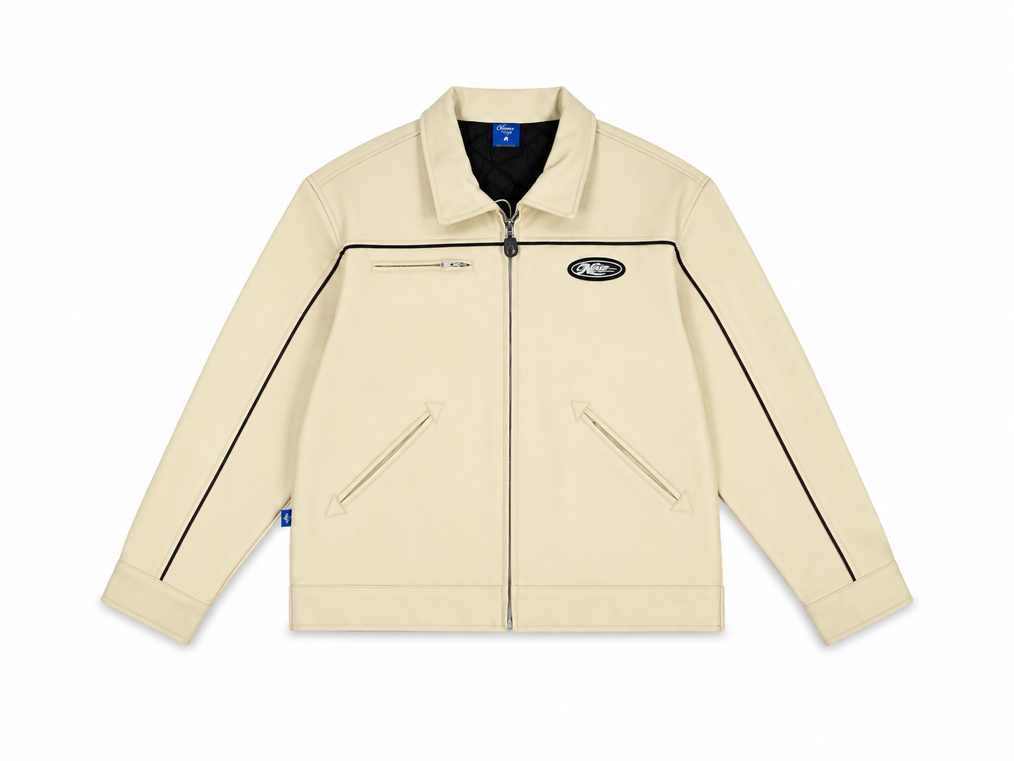 LEATHER JACKET CREAM 1