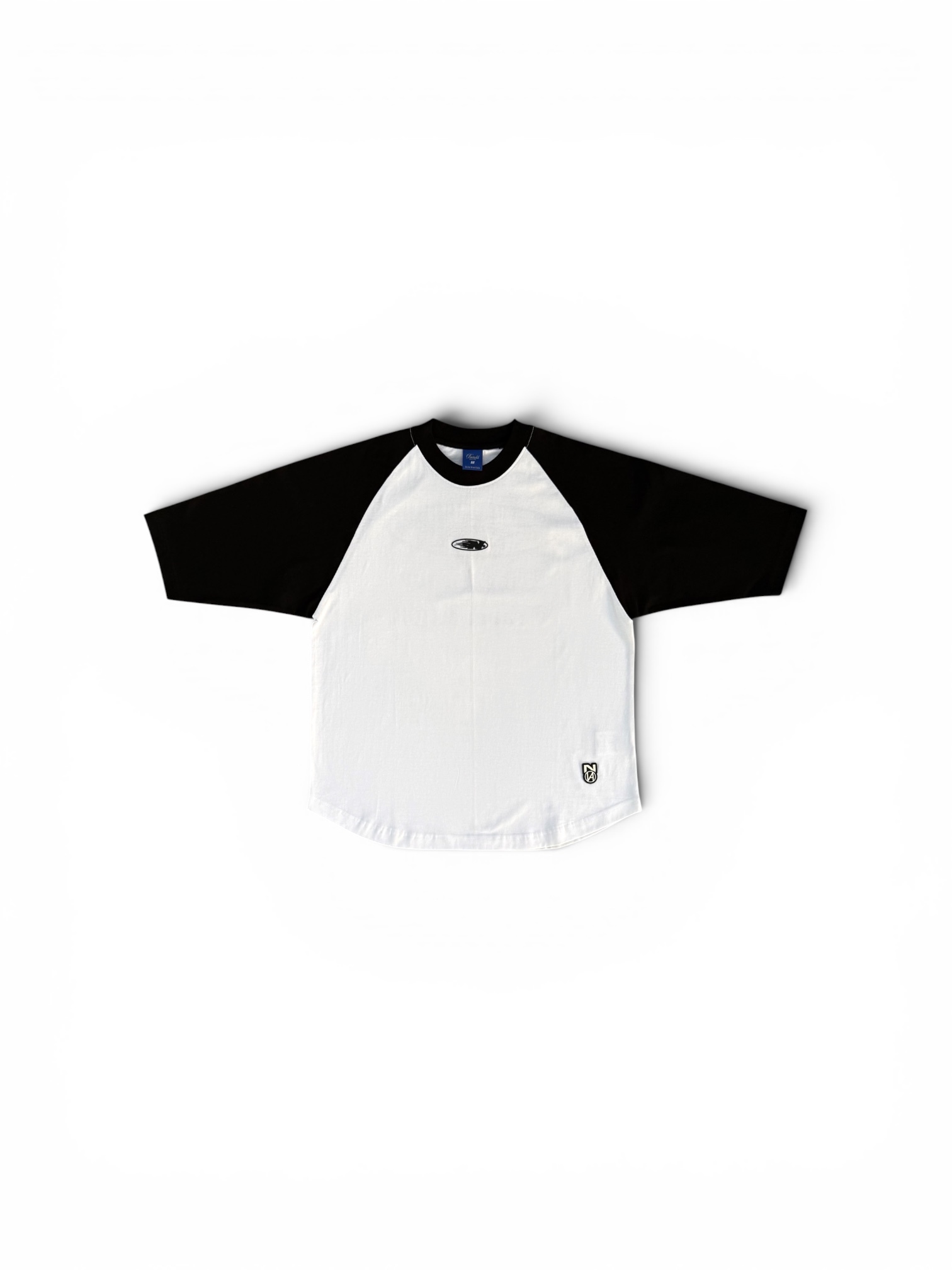 RIDE HEAVY RAGLAN BLACK WHITE 1