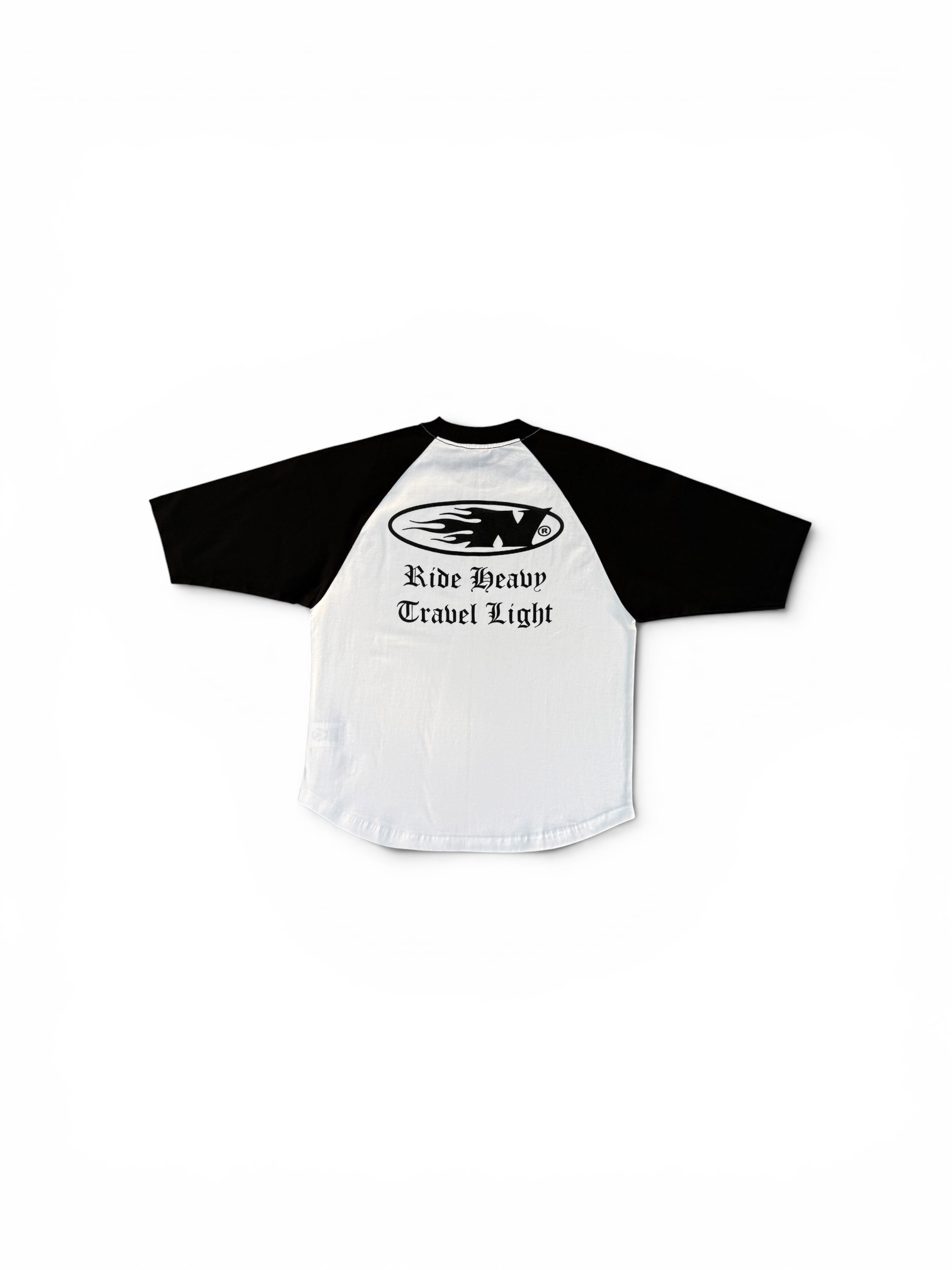 RIDE HEAVY RAGLAN BLACK WHITE 2