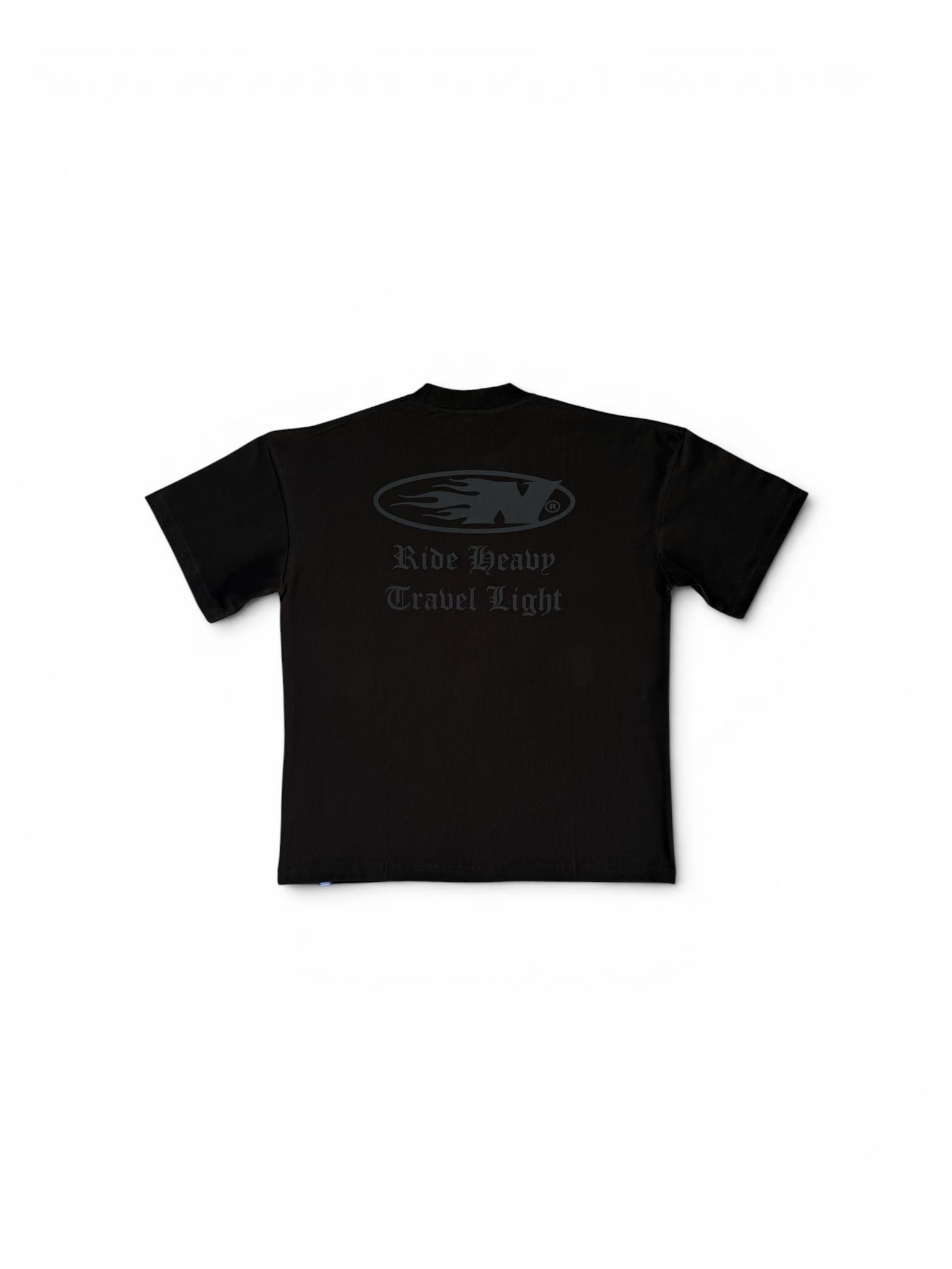 RIDE HEAVY OVERSIZED TEE BLACK ON BLACK 2