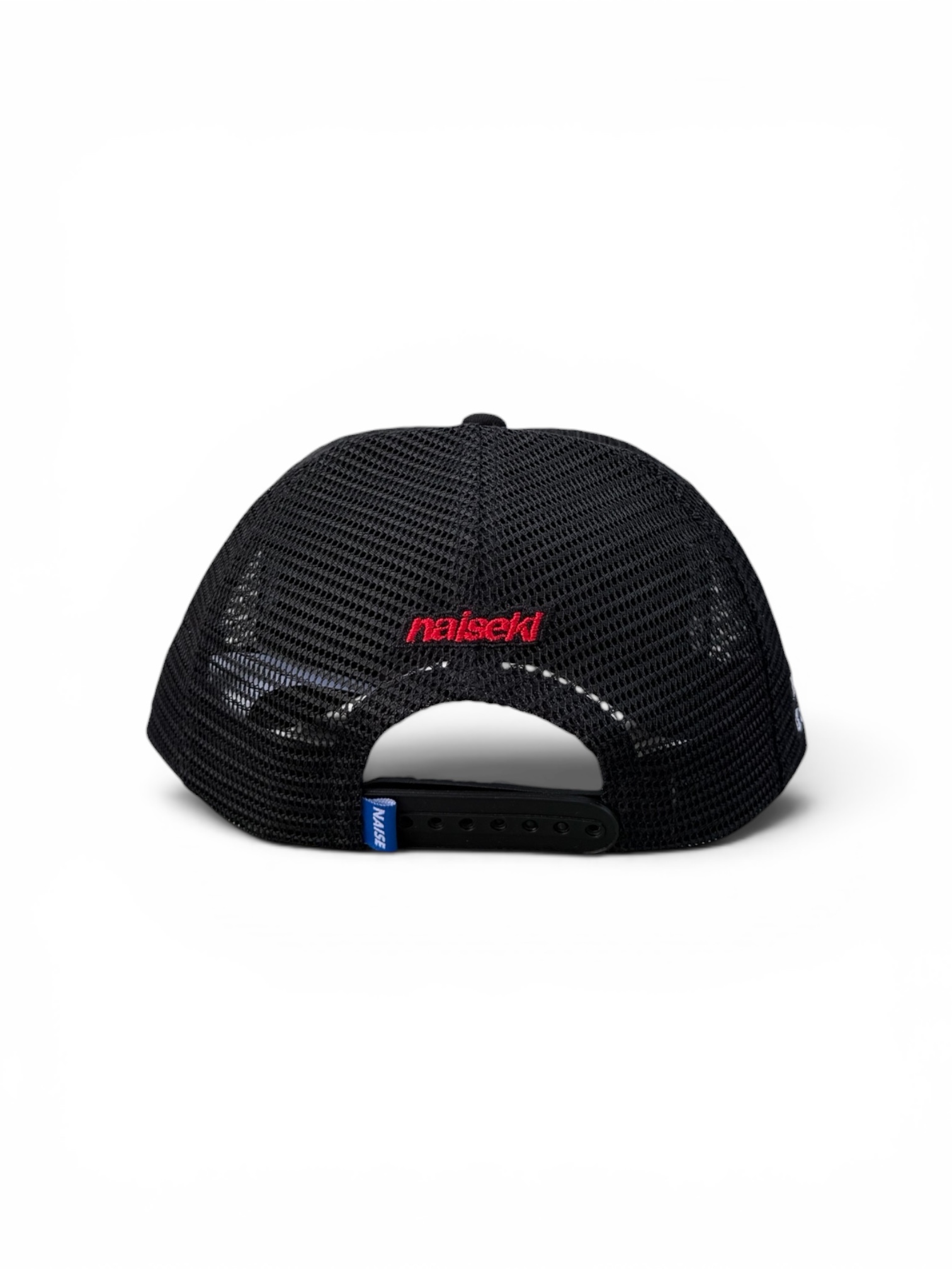 N FLAME TRUCKER CAP BLACK WHITE 3