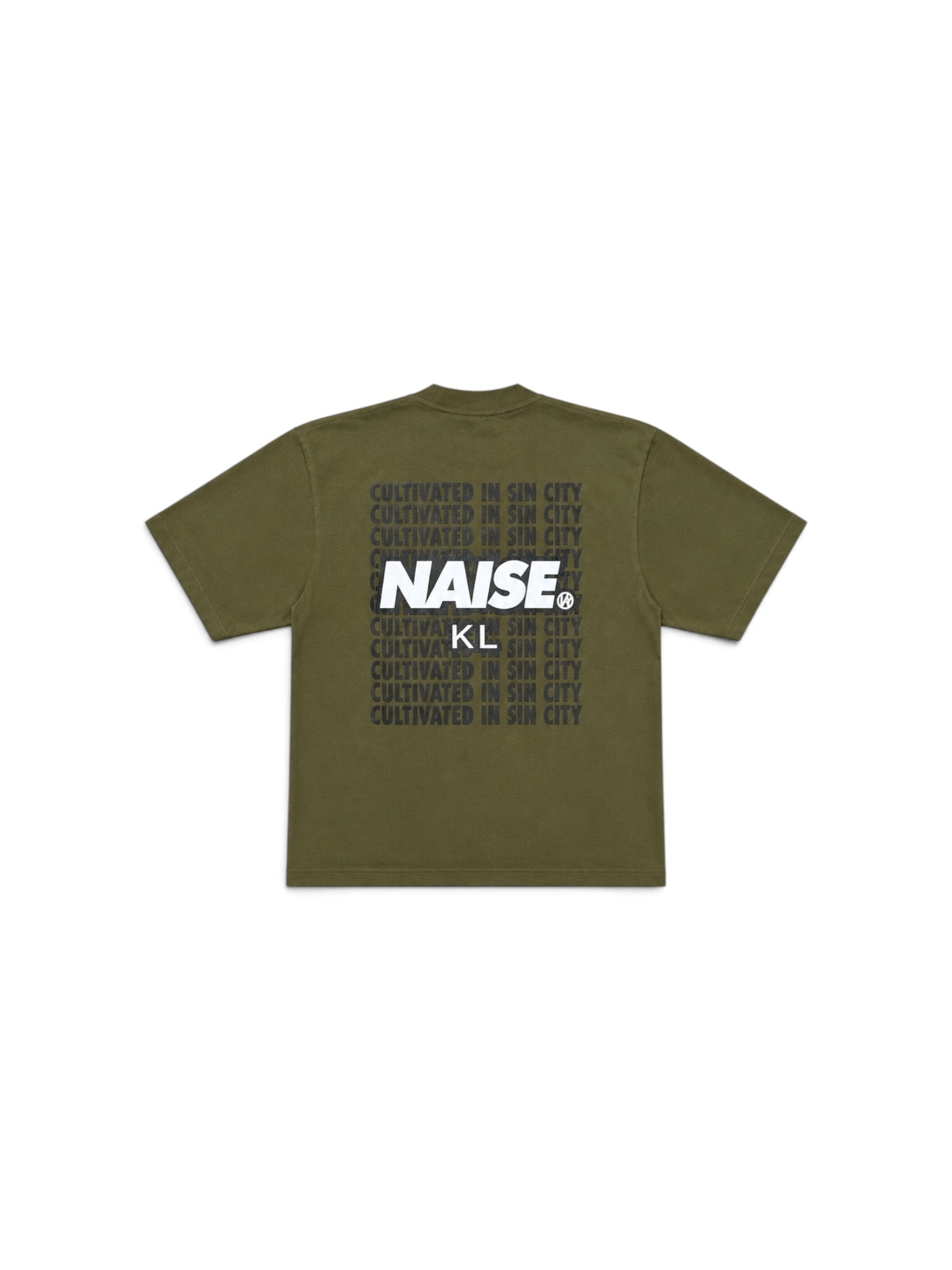 CULTIVATED IN SIN CITY TSHIRT ARMY GREEN 2