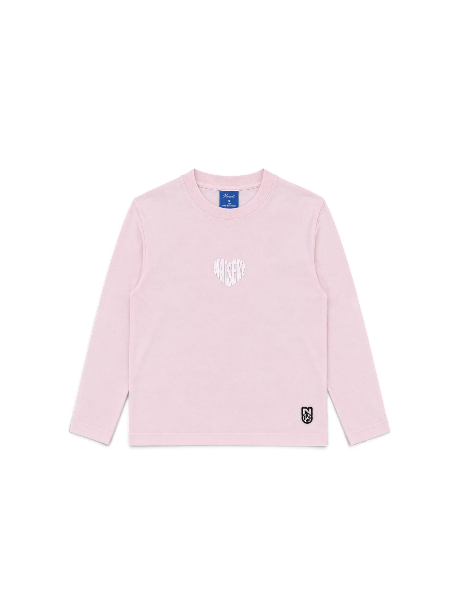 HEART LONGSLEEVE LIGHT PINK 1