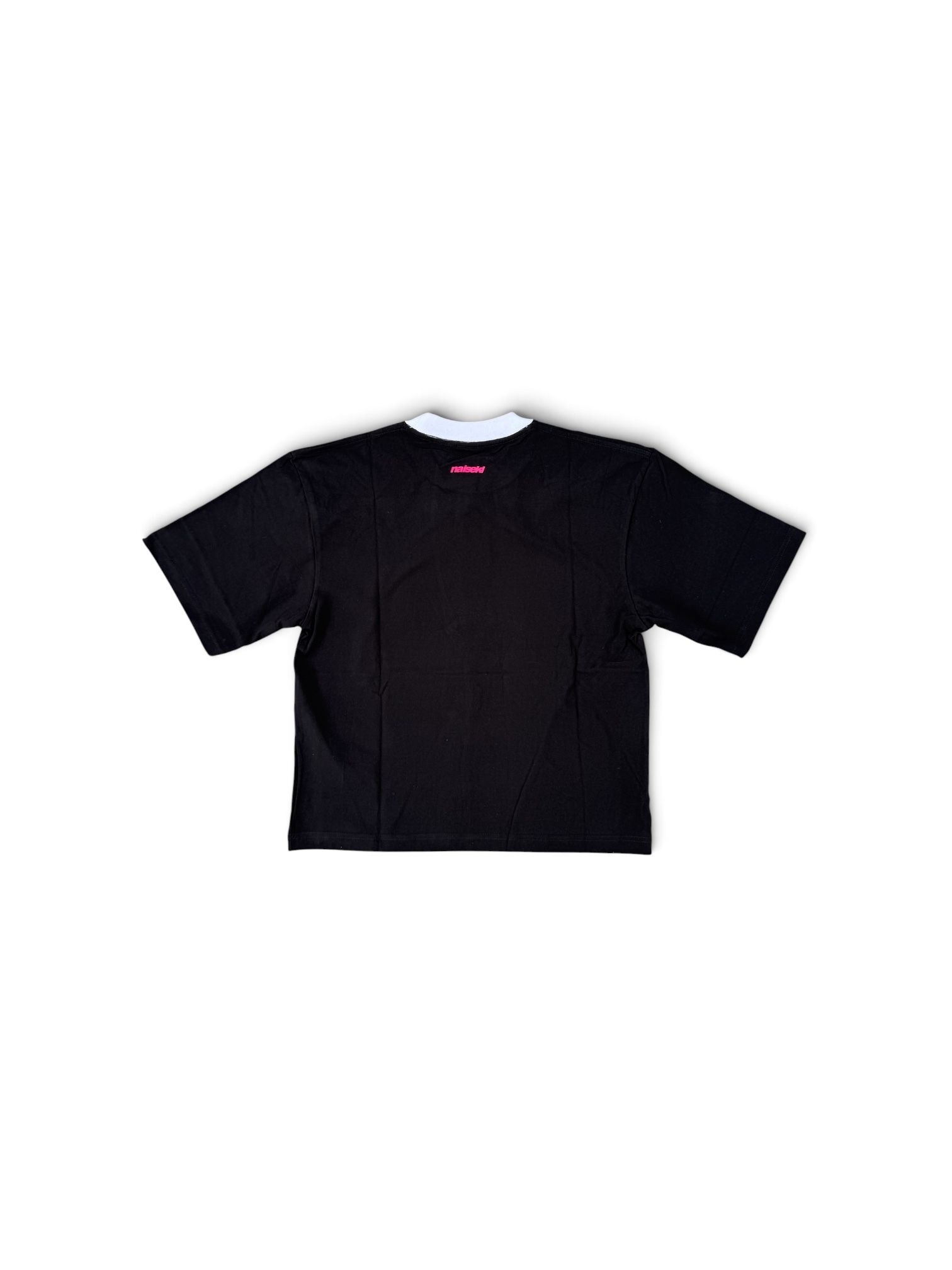 I LOVE SG RINGER TEE BLACK WHITE AND PINK 2