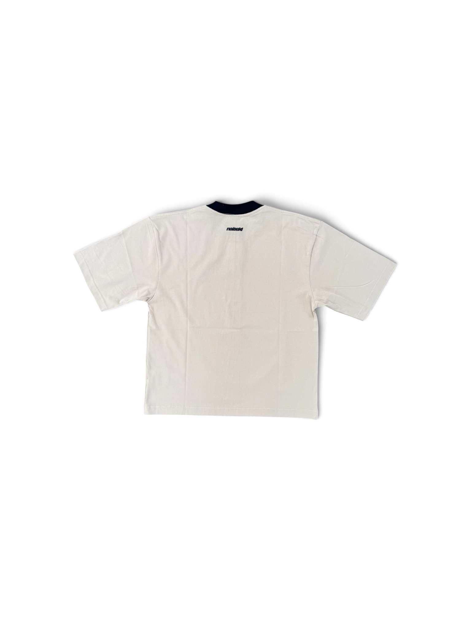 I LOVE KL RINGER TEE NAVY BLUE BEIGE 2