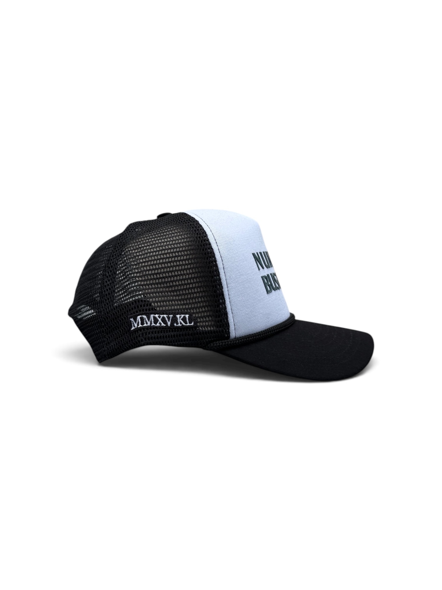 NUN YA TRUCKER CAP BLACK WHITE 4