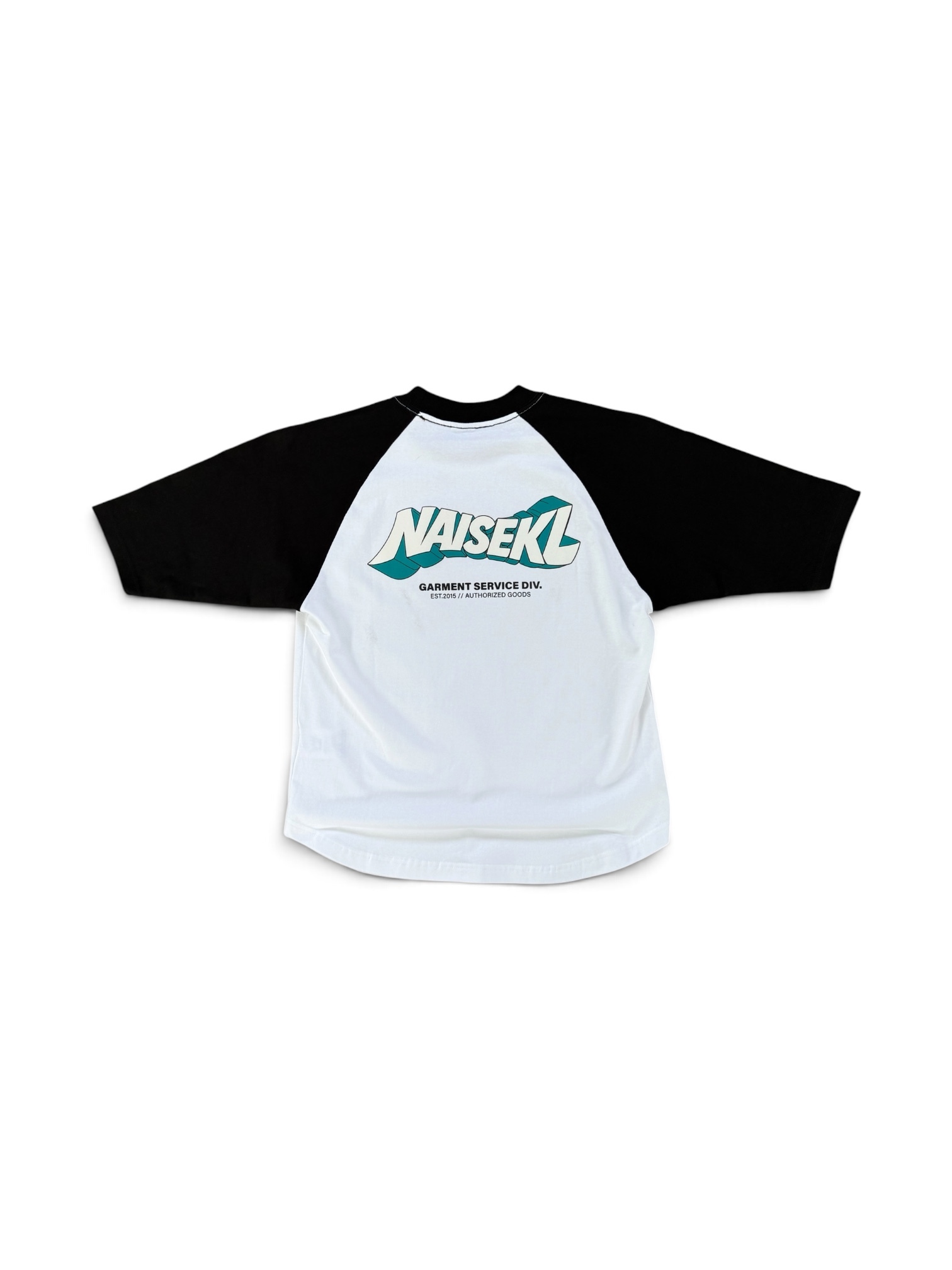 NAISEKL WAVE RAGLAN BLACK WHITE 2
