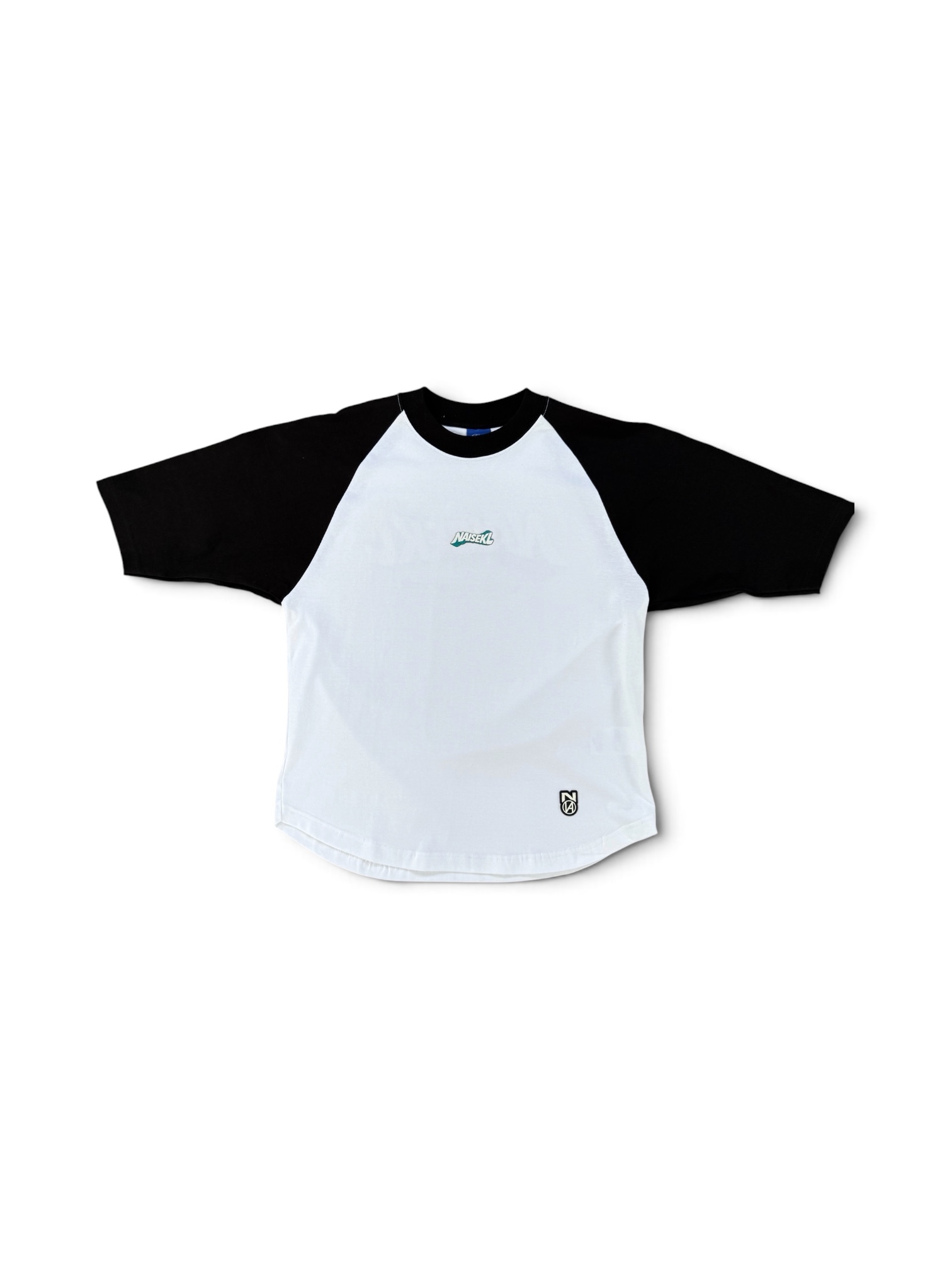 NAISEKL WAVE RAGLAN BLACK WHITE 1