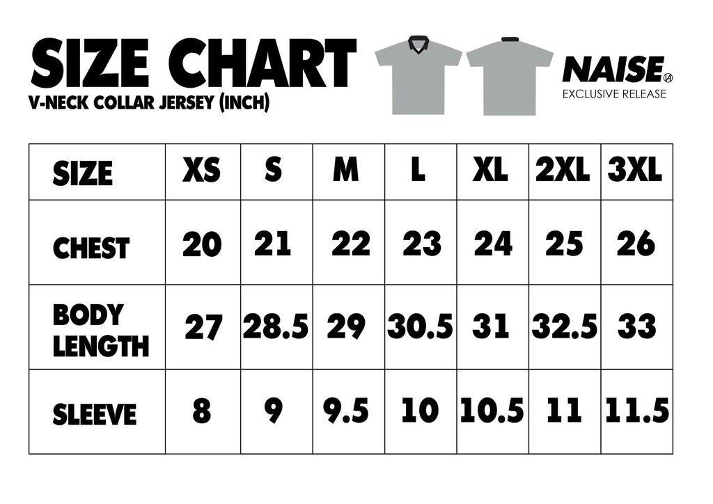 size chart naise latest JUNE