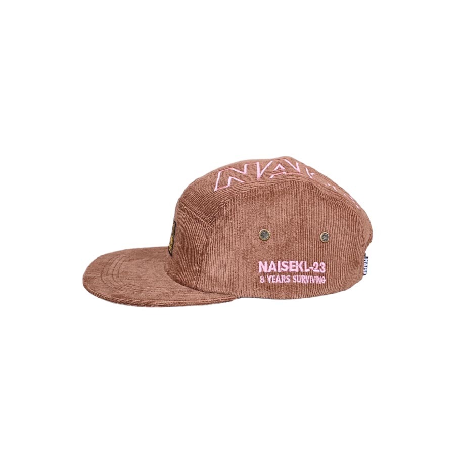 5 PANEL CORDUROY BROWN PINK 3