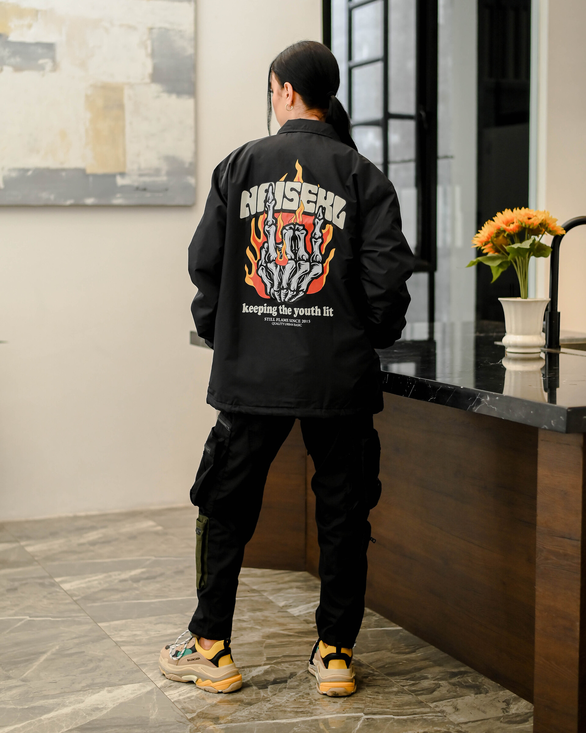 balenciaga coach jacket