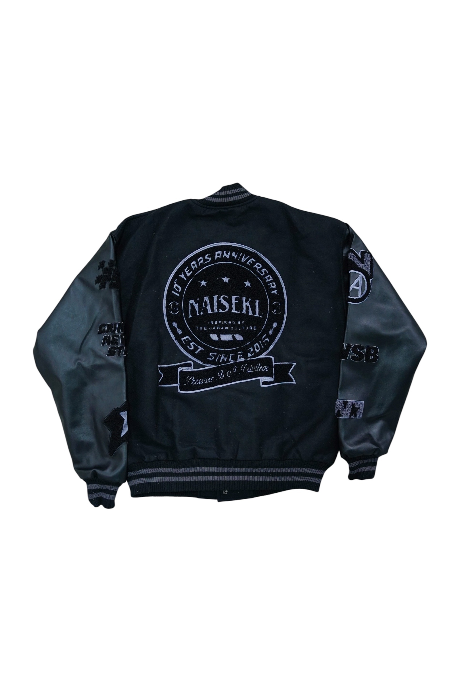 BLACK VARSITY JACKET 2