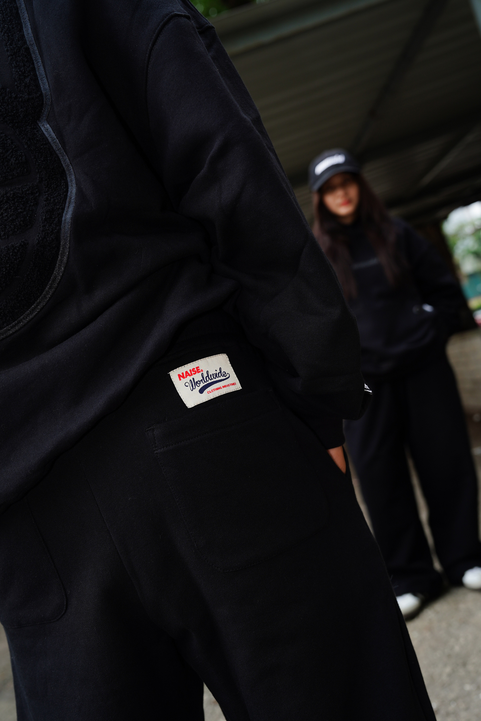 HQ WIDE BAGGY PANT BLACK 7