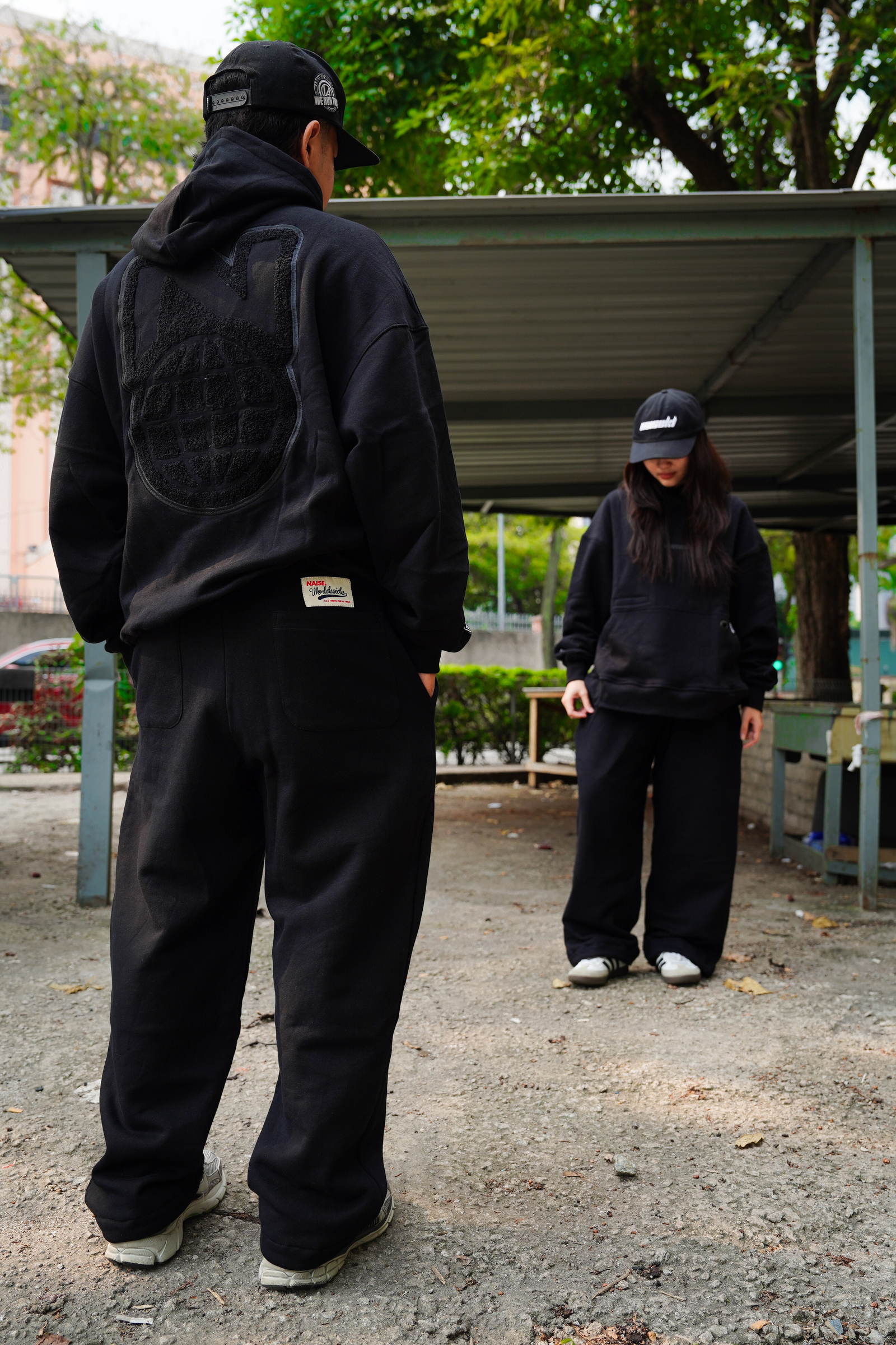 HQ WIDE BAGGY PANT BLACK 6