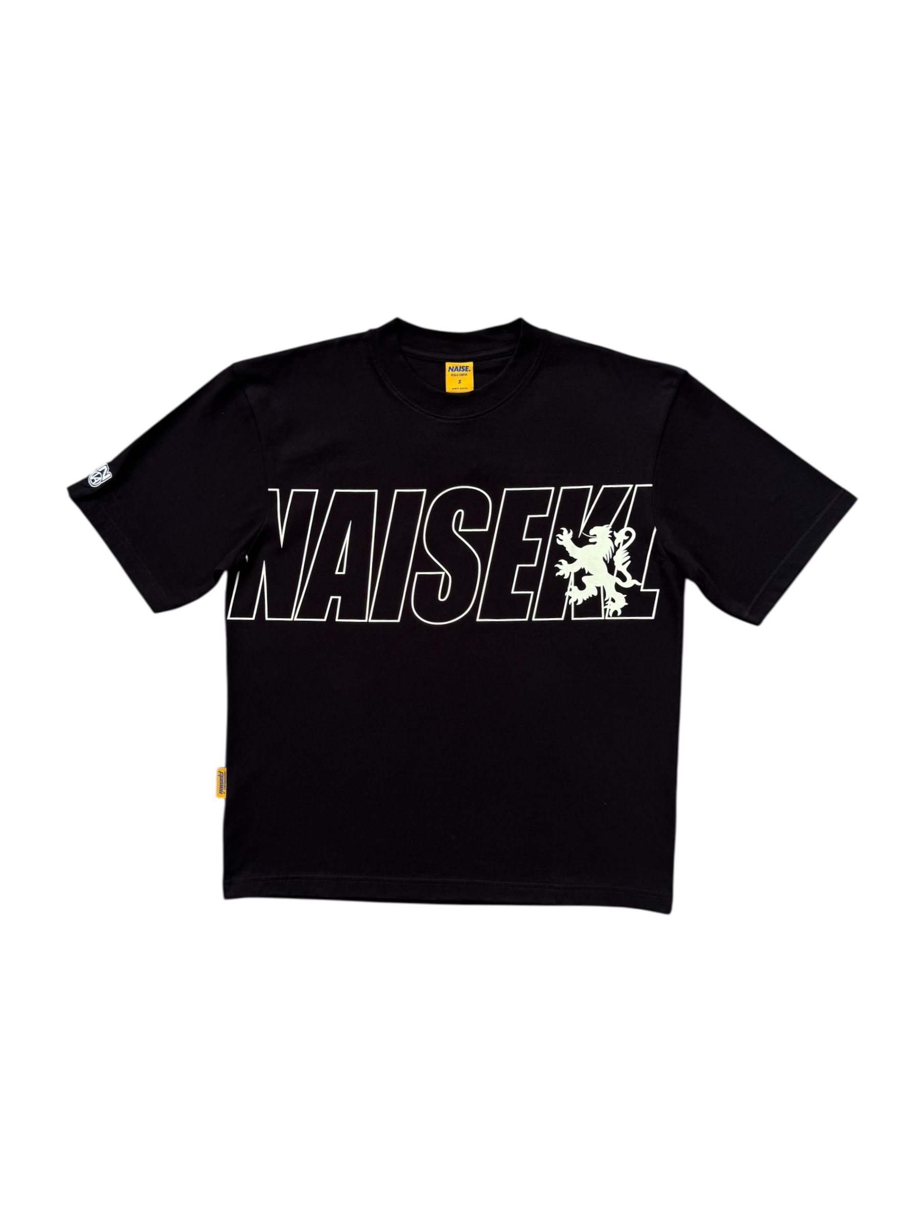 NAISEKL OVERPRINT FRONT TSHIRT BLACK 1