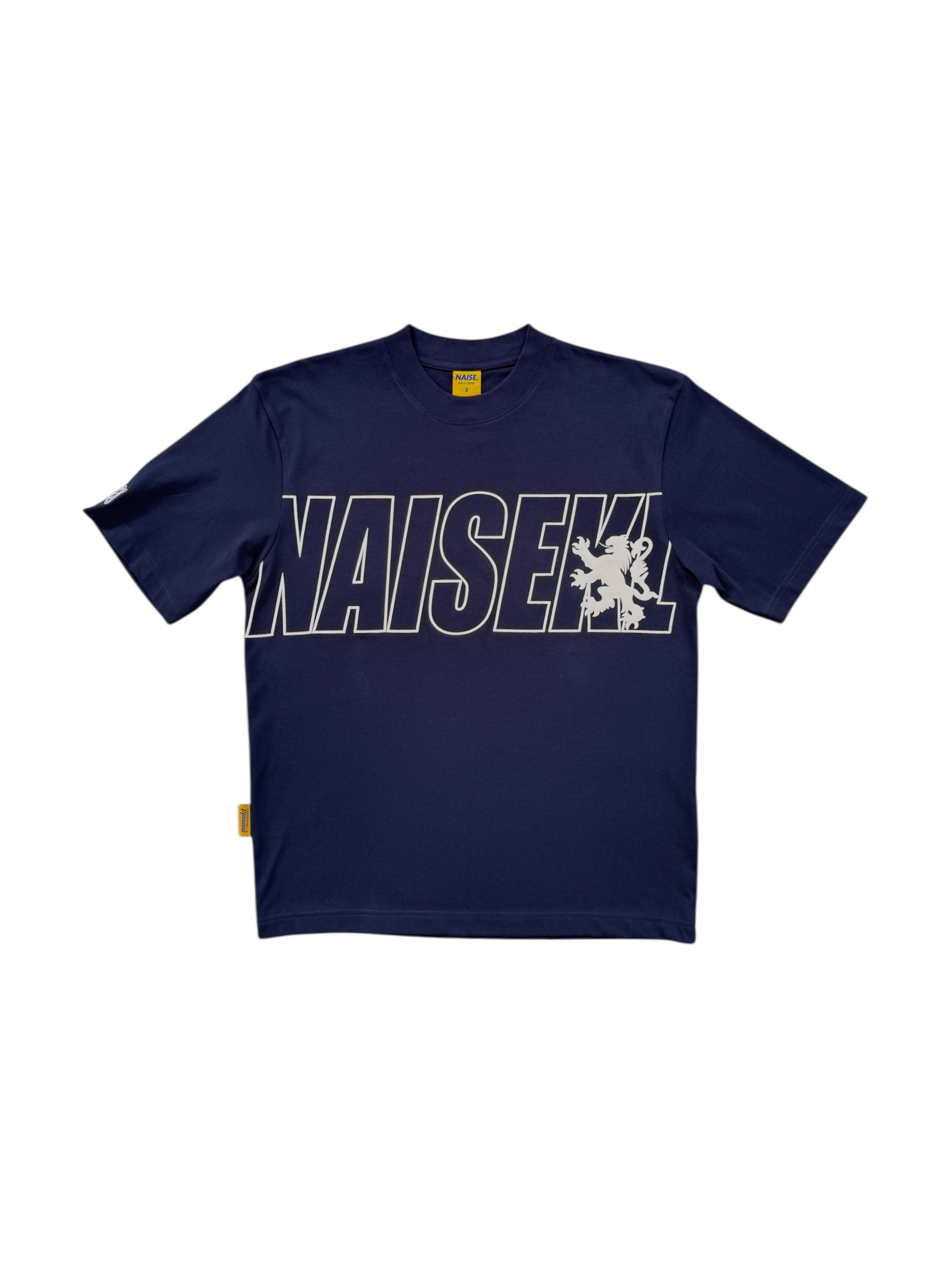 NAISEKL OVERPRINT FRONT TSHIRT NAVY BLUE 1