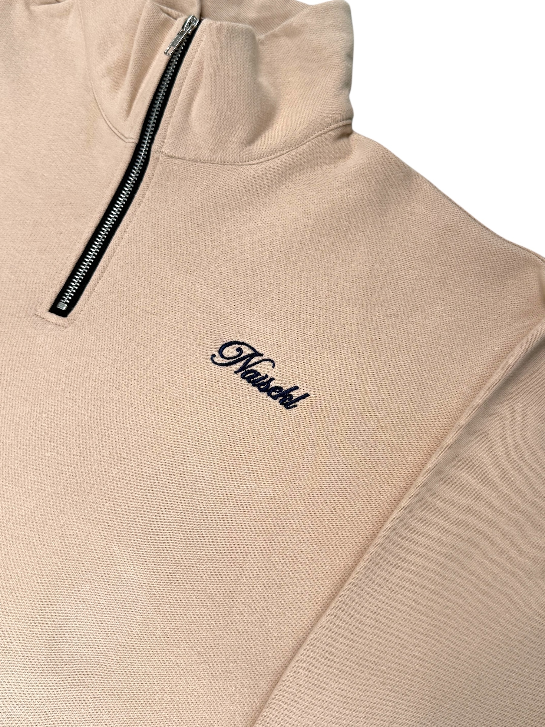 CENTRAL HALF ZIPPER BEIGE 2