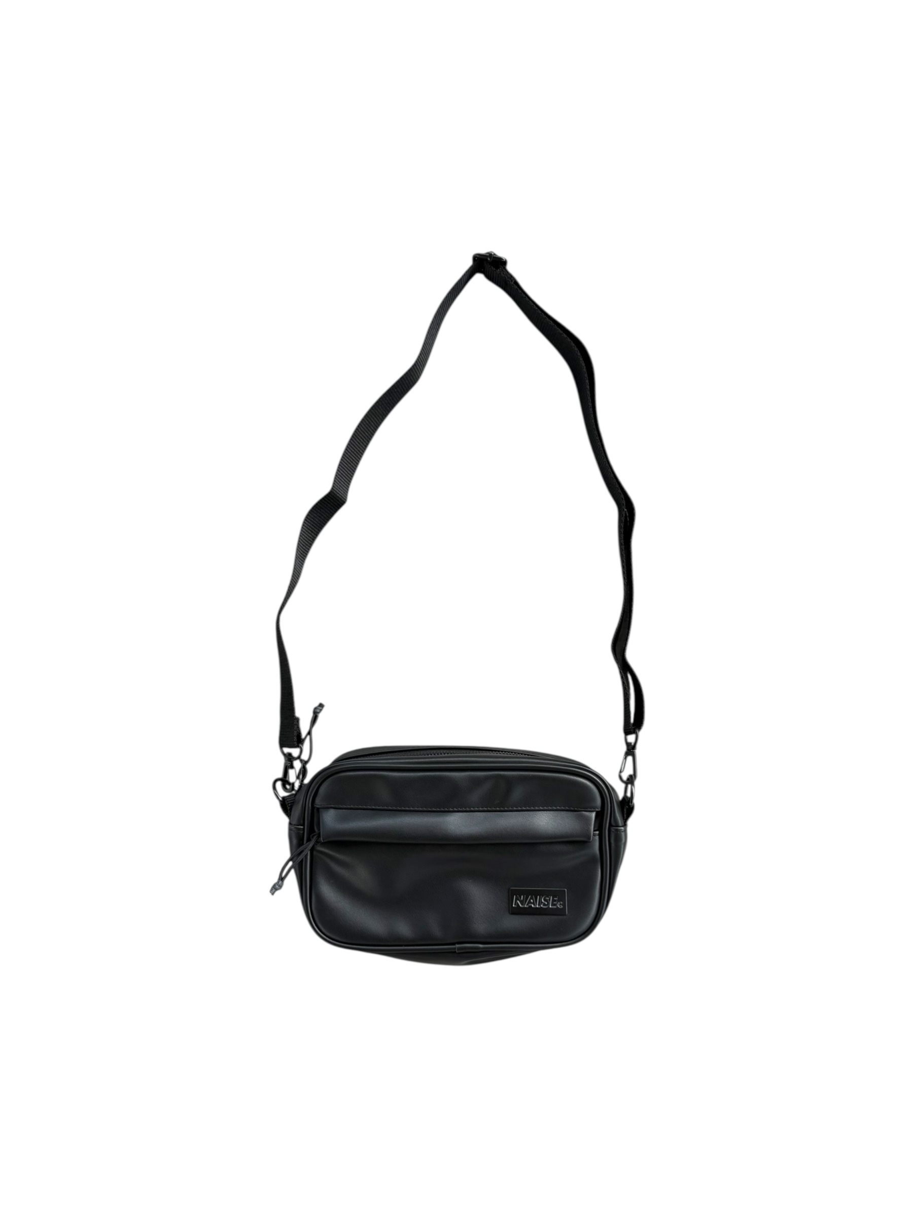LEATHER SLING BAG BLACK 1