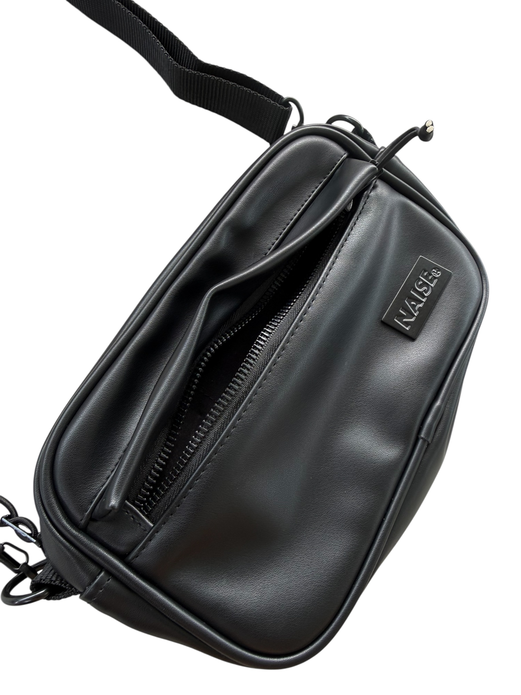 LEATHER SLING BAG BLACK 3