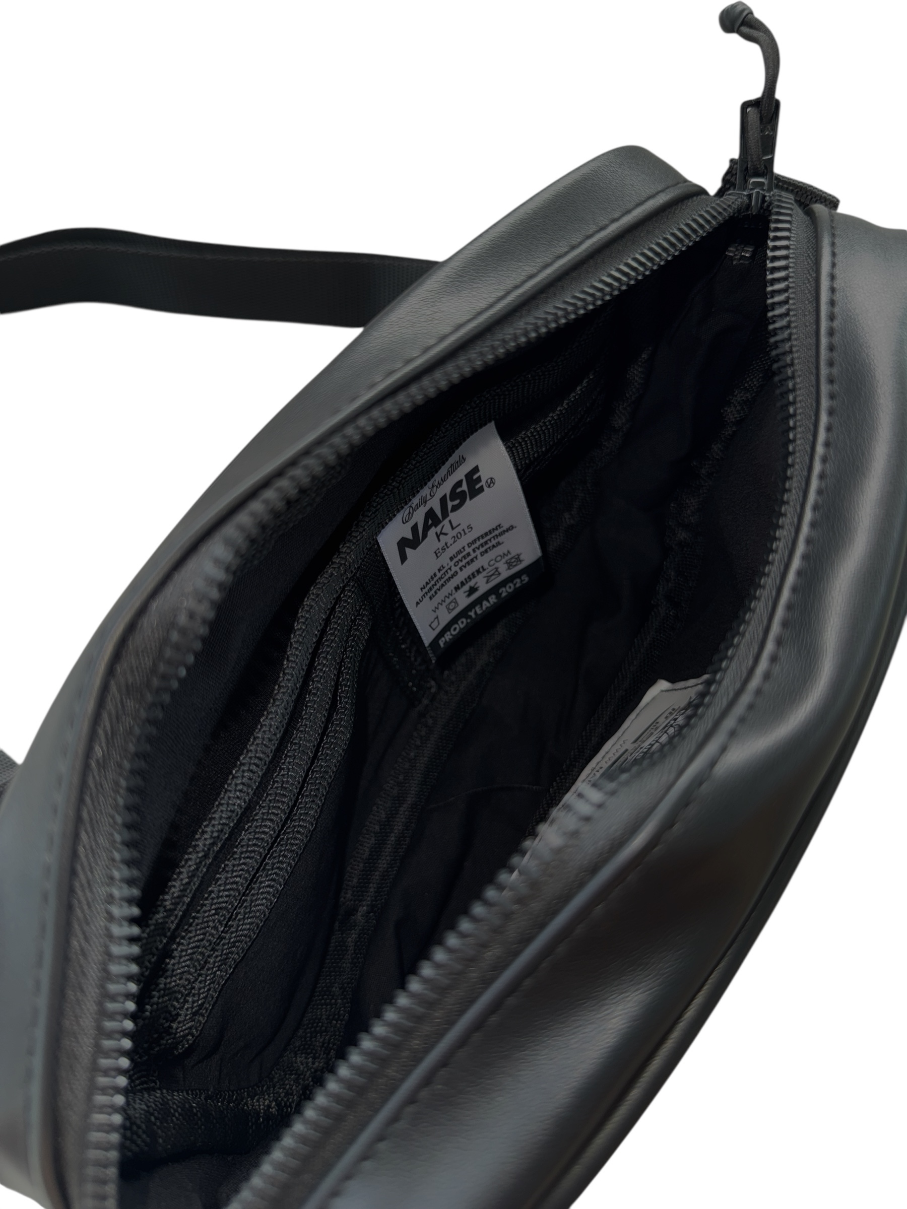LEATHER SLING BAG BLACK 4
