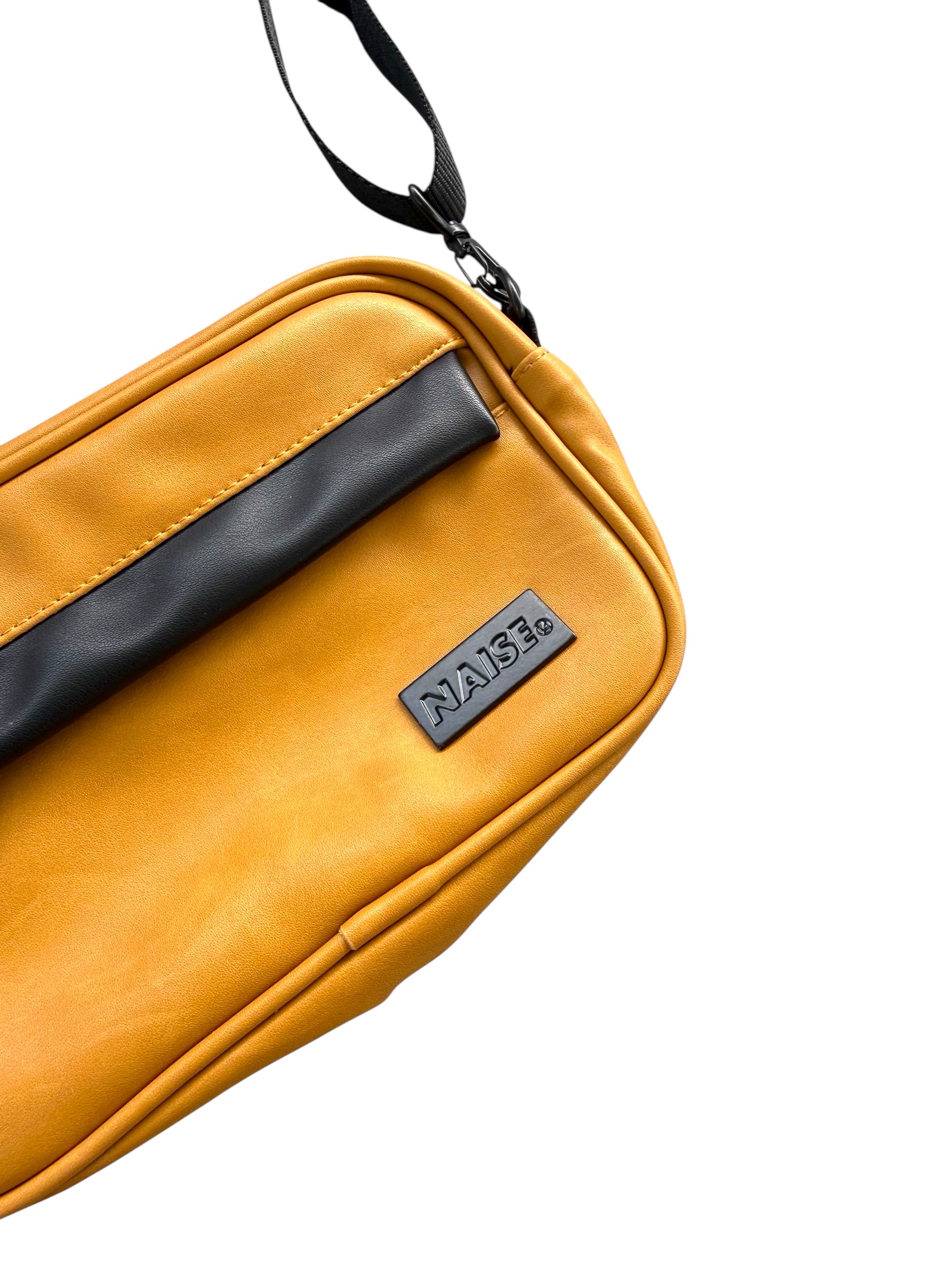 LEATHER SLING BAG YELLOW MUSTARD 2