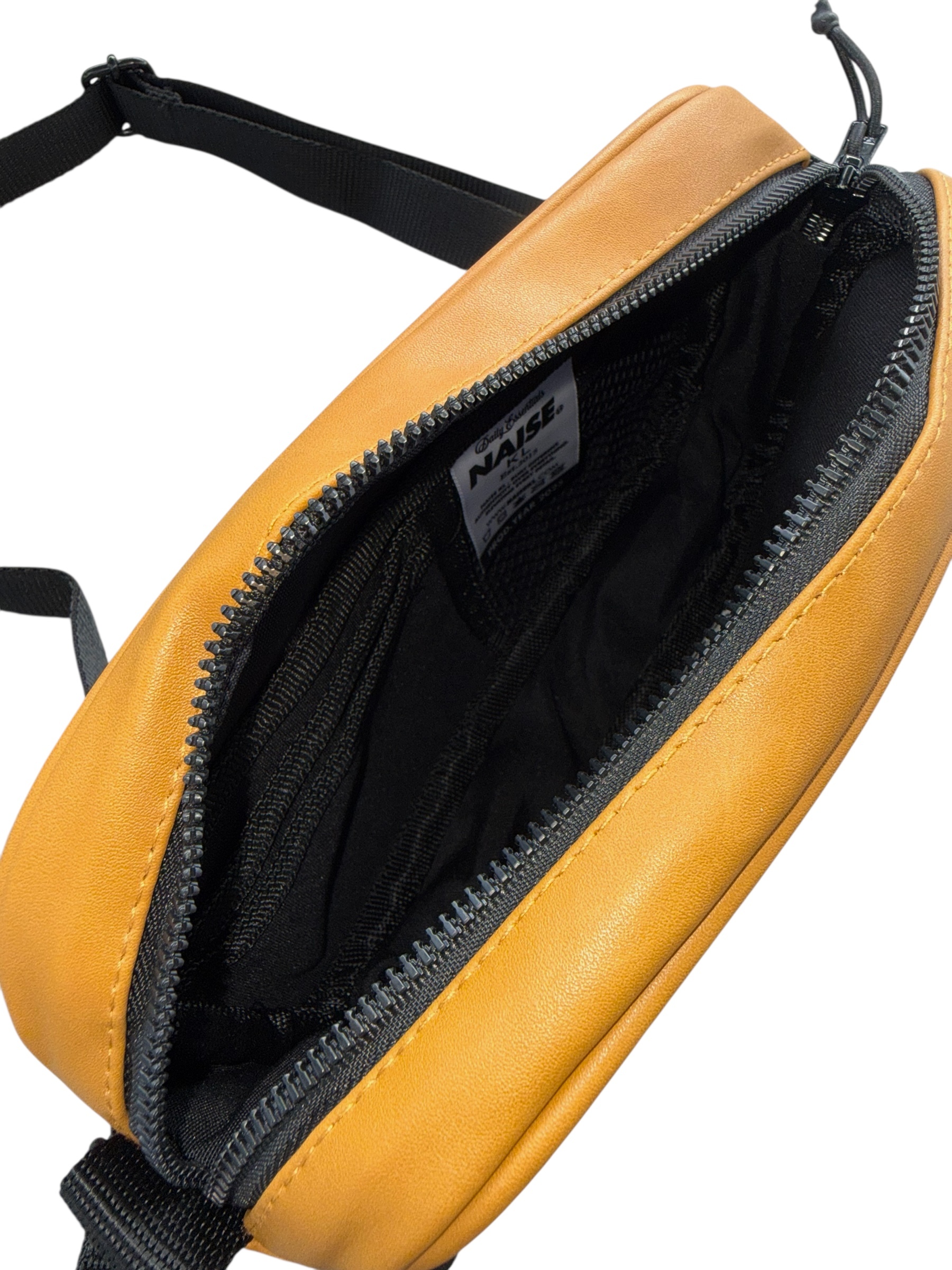 LEATHER SLING BAG YELLOW MUSTARD 4