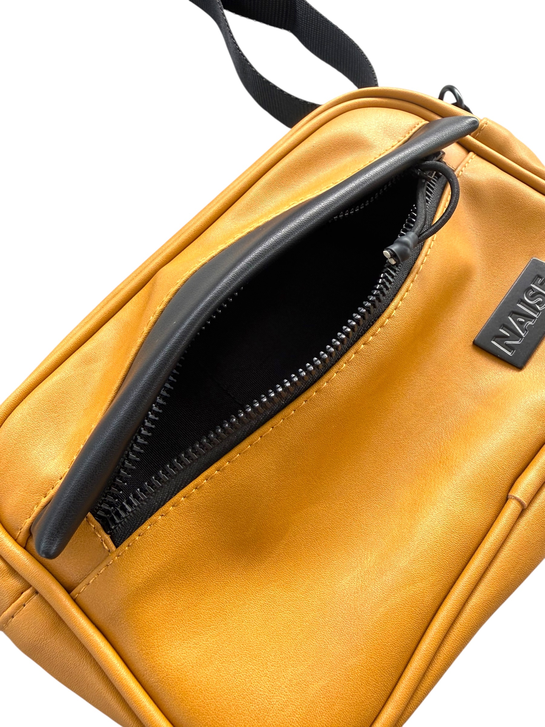 LEATHER SLING BAG YELLOW MUSTARD 3