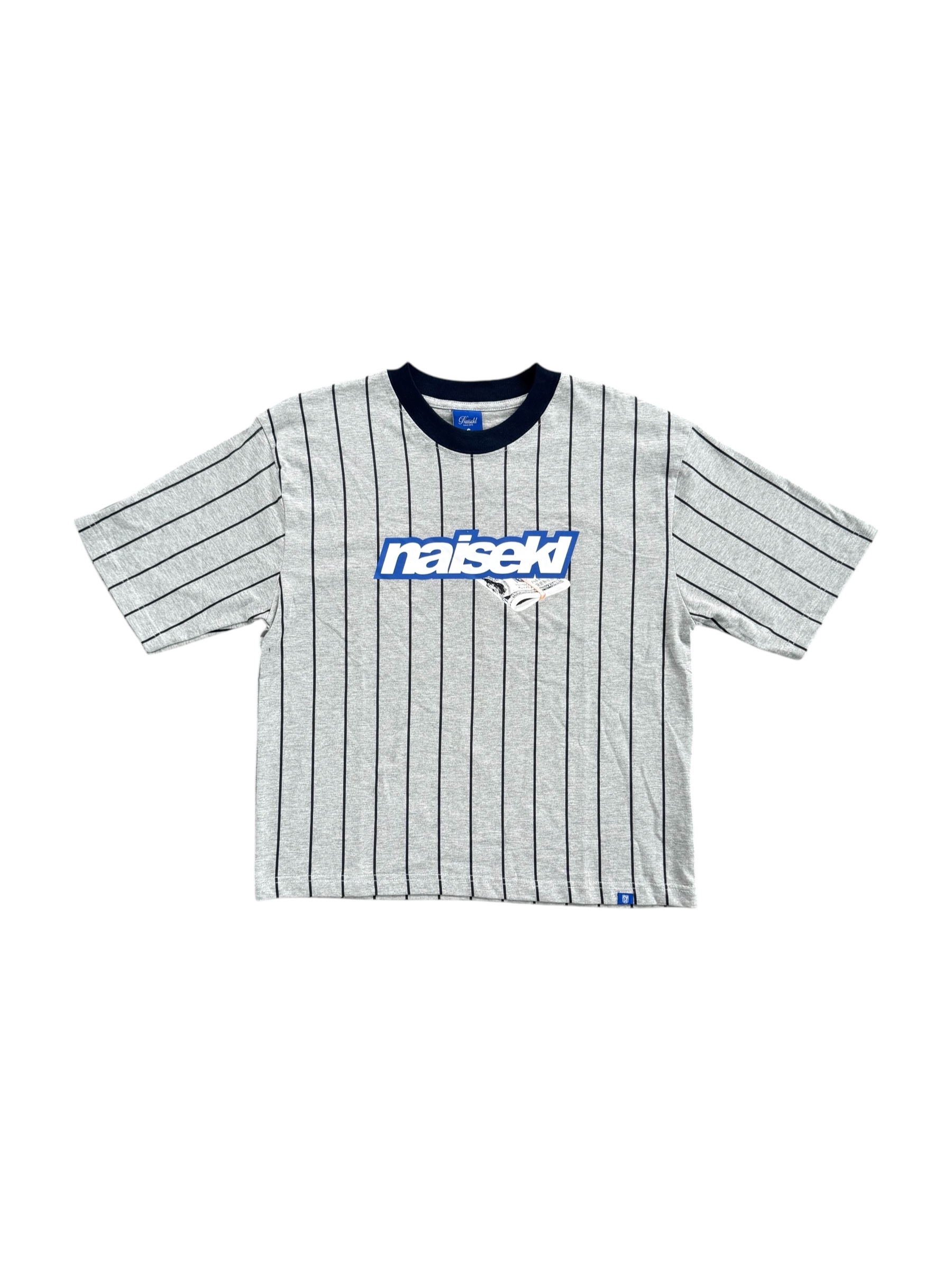 NAISEKL USD TSHIRT STRIPE MISTY GREY 1