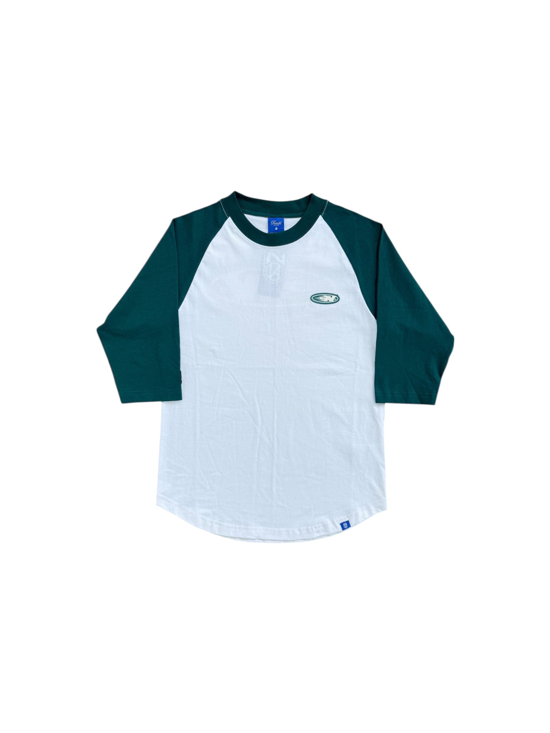 N FLAME RAGLAN WHITE GREEN 1