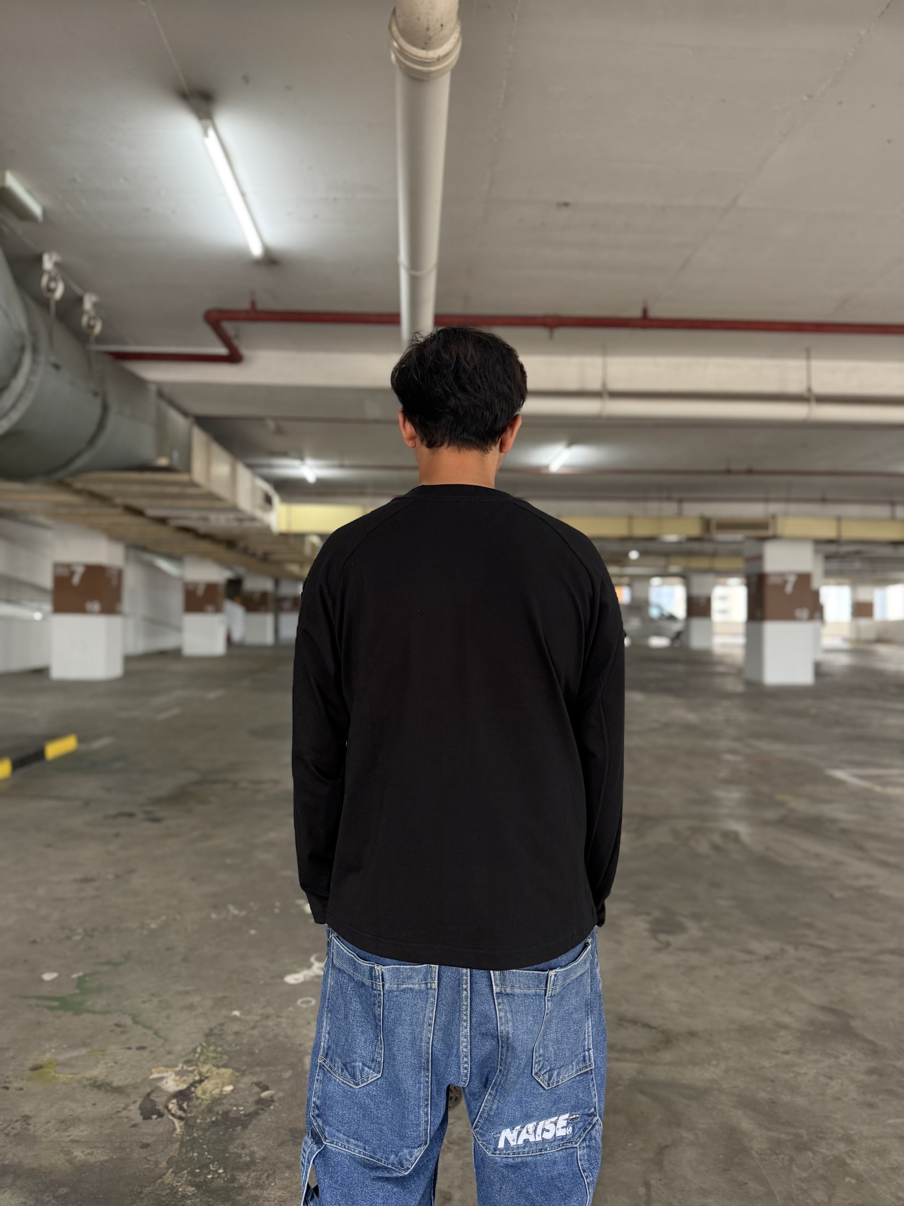 BASIC RAGLAN LONGSLEEVE BLACK 3