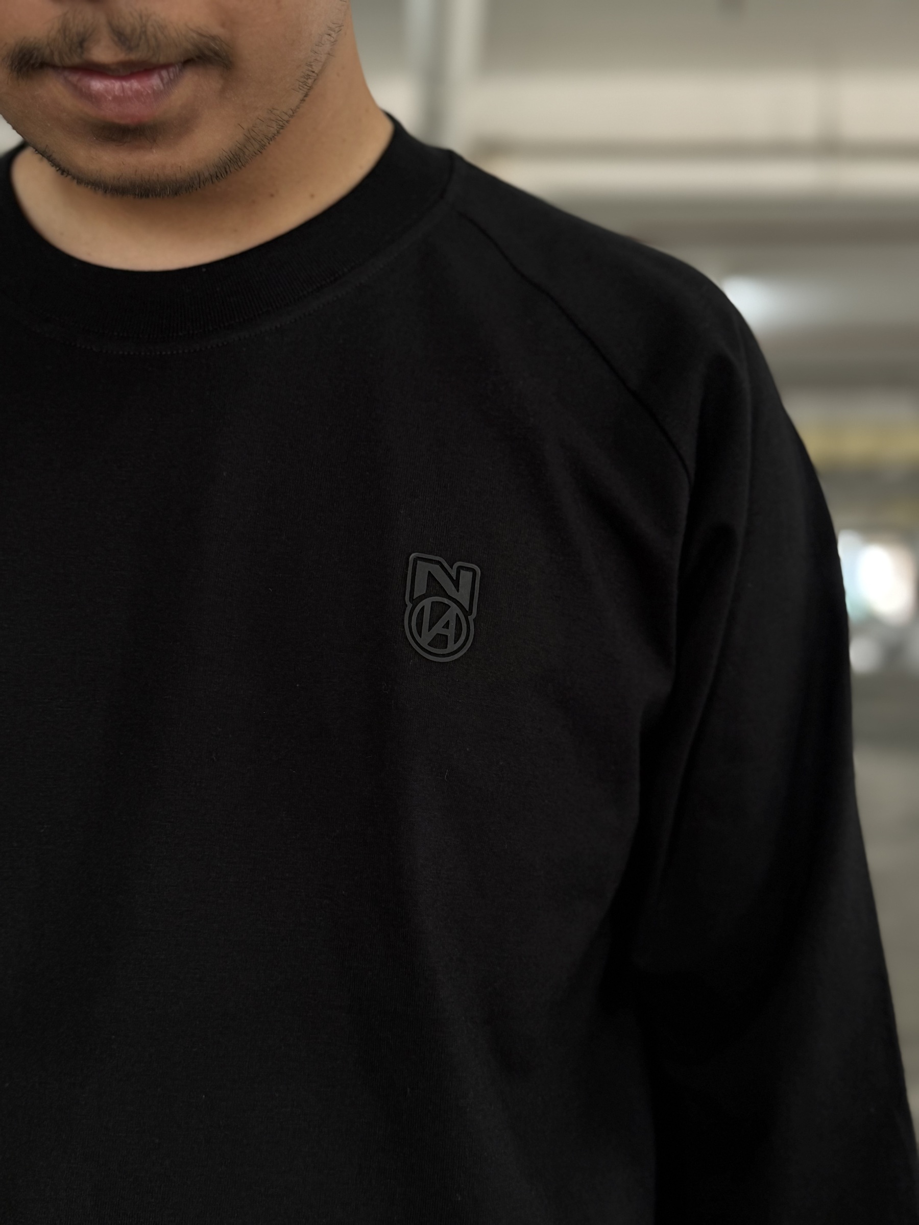 BASIC RAGLAN LONGSLEEVE BLACK 2