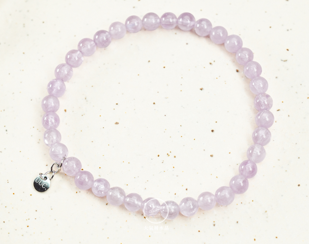 奈及利亞紫鋰輝圓珠手串