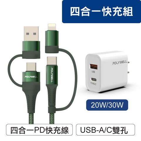 Dual-Port＋四合一-USBA+C_to_C+lightning