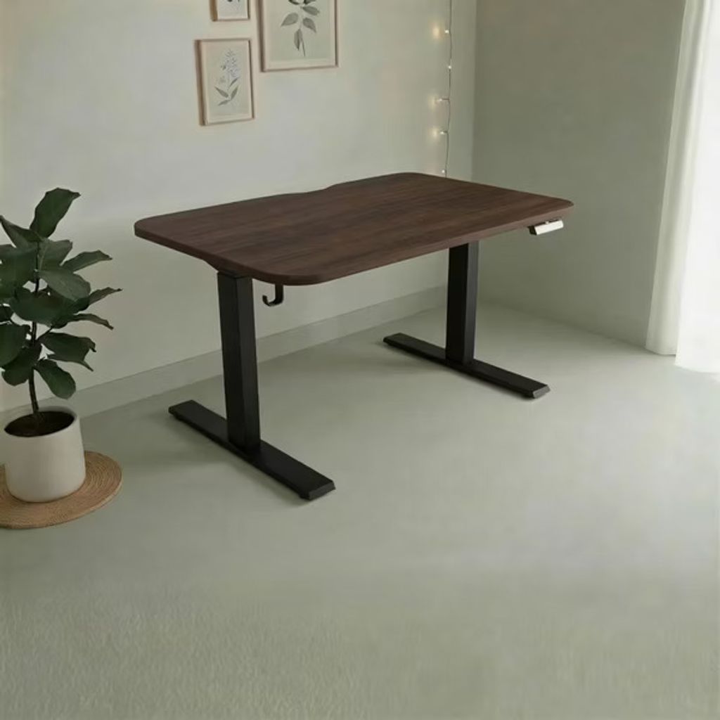 100X70核桃木桌板黑腳